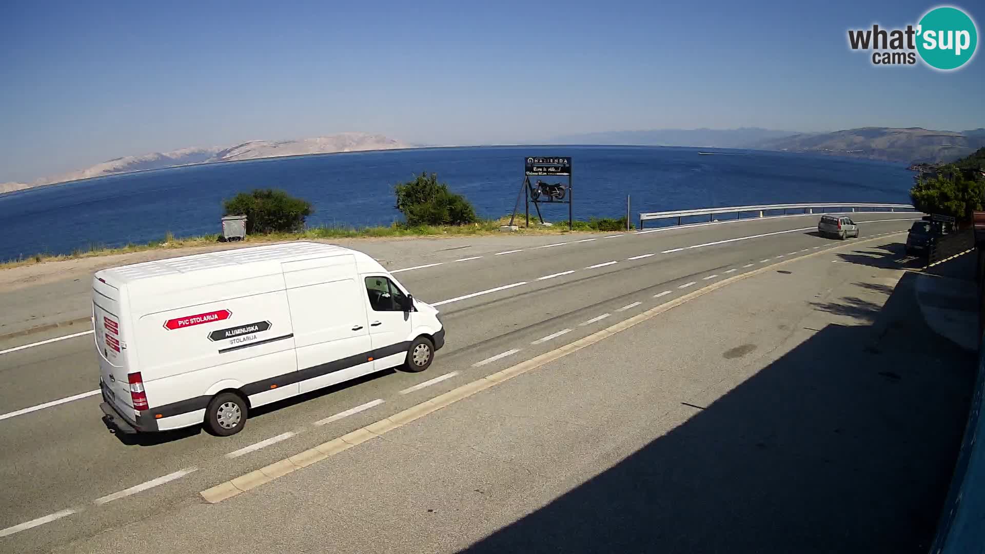 Web kamera Jadranska Magistrala kod SENJa – pogled na KRK