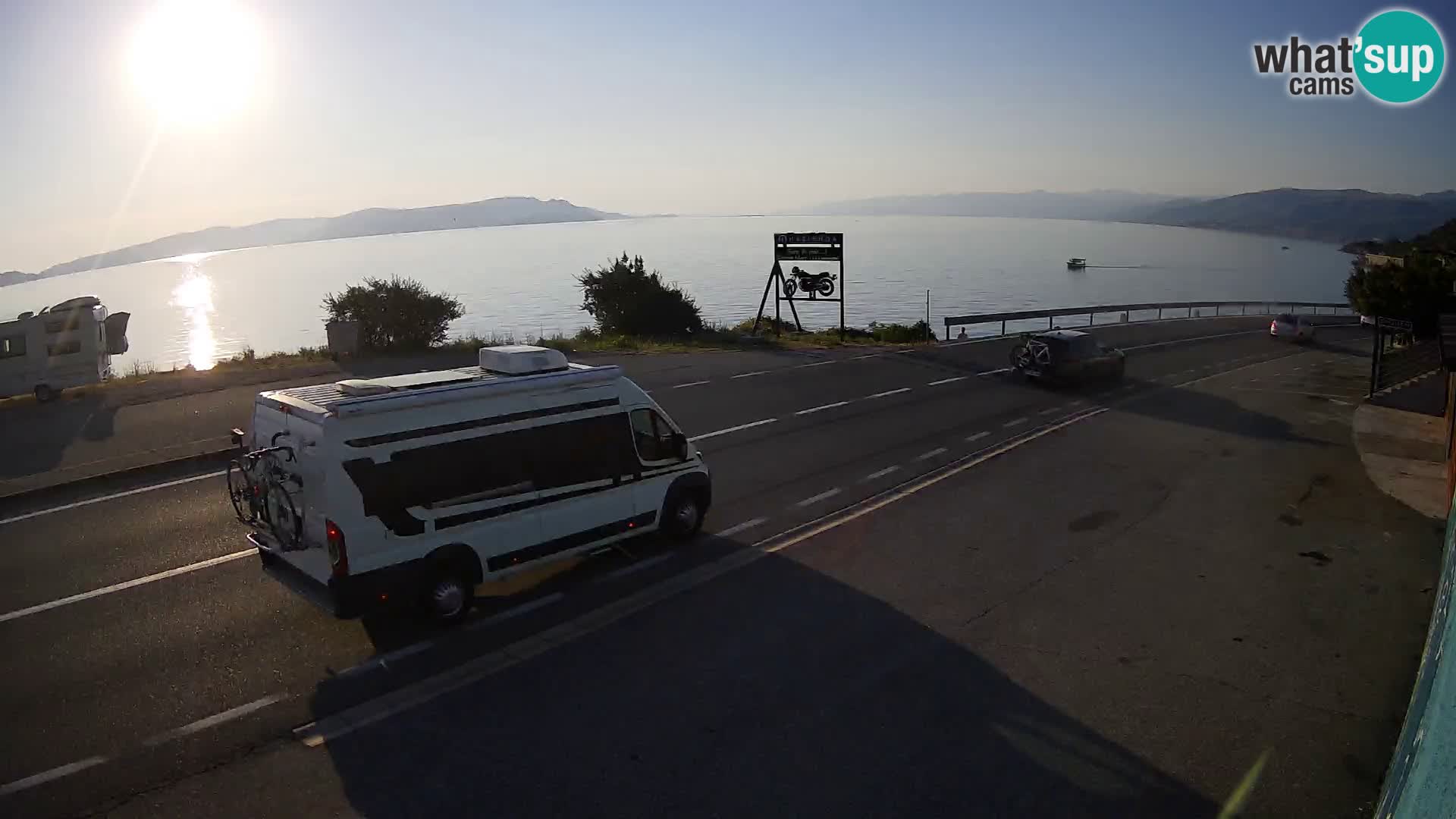 Webcam statale Adriatica D8 vicino SEGNA – Panorama su VEGLIA
