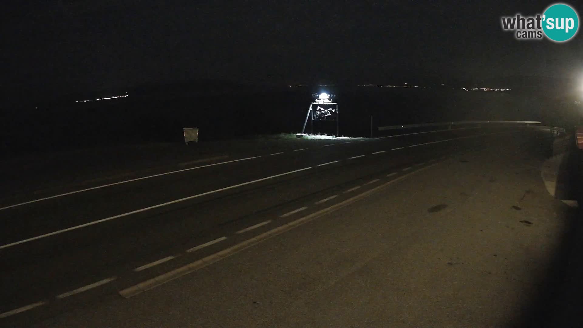 Webcam autoroute Adriatique D8 près de SENJ – vue sur l’île de KRK