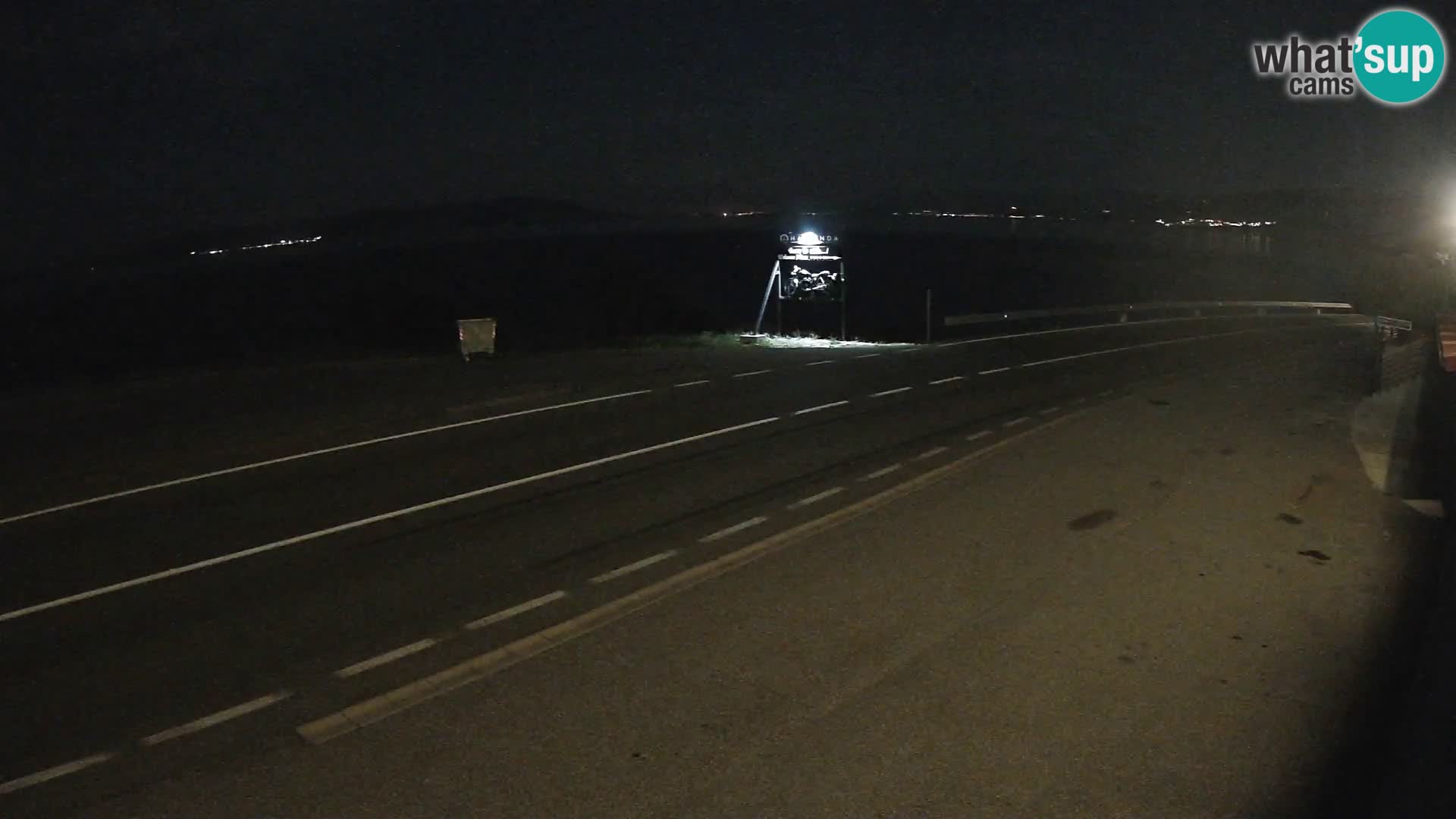 Webcam Adriatic highway D8 near SENJ – view to KRK island