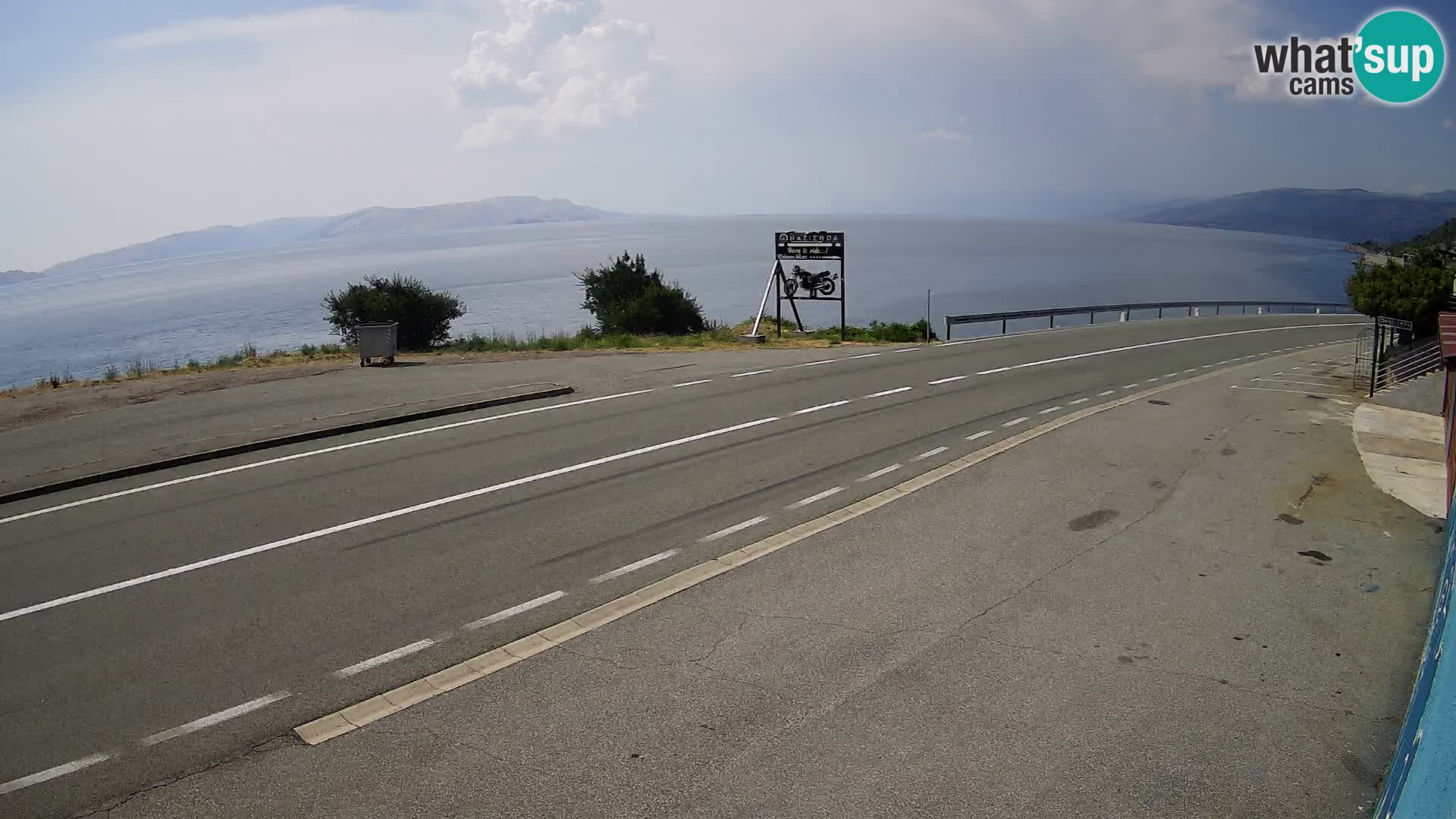 Web kamera Jadranska Magistrala kod SENJa – pogled na KRK