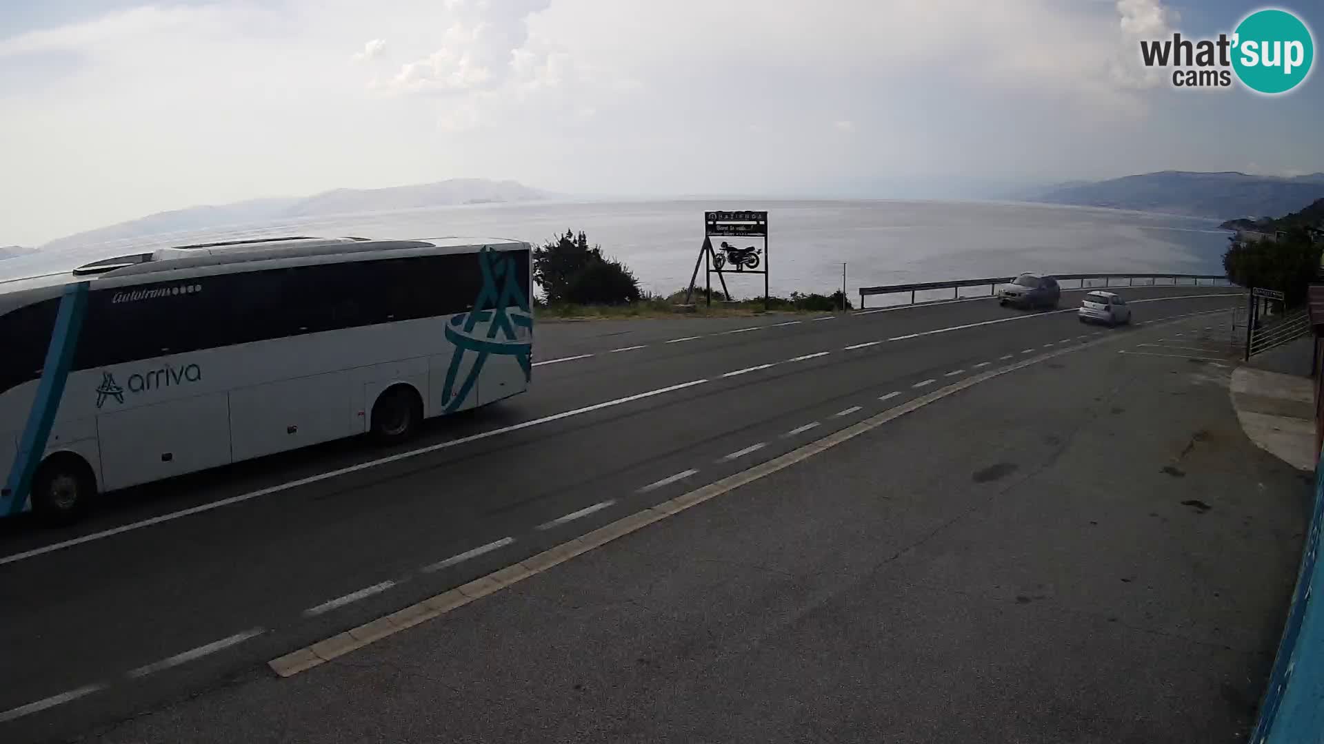 Webcam statale Adriatica D8 vicino SEGNA – Panorama su VEGLIA