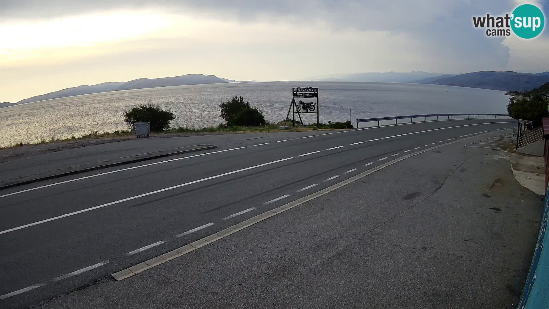 Webcam statale Adriatica D8 vicino SEGNA – Panorama su VEGLIA