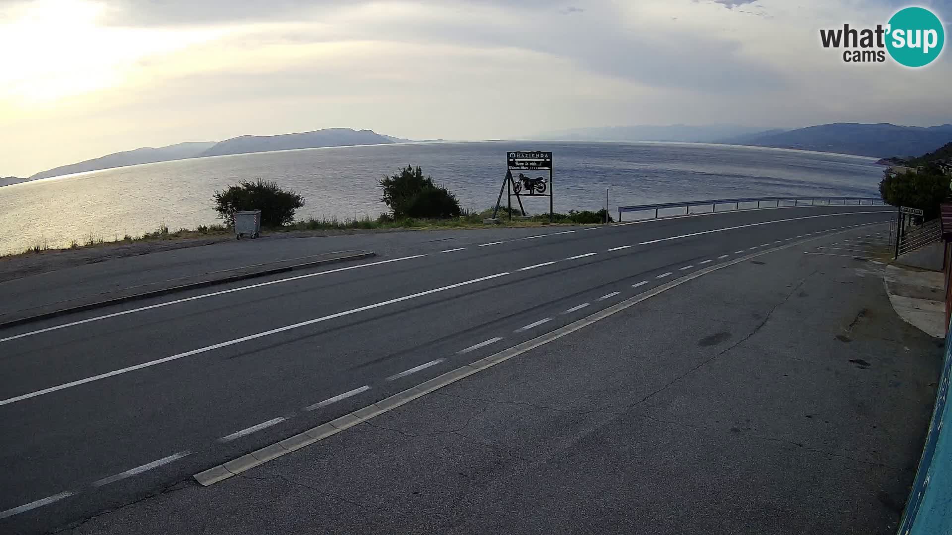 Webcam statale Adriatica D8 vicino SEGNA – Panorama su VEGLIA