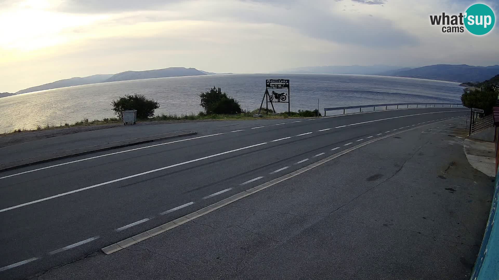 Webcam statale Adriatica D8 vicino SEGNA – Panorama su VEGLIA