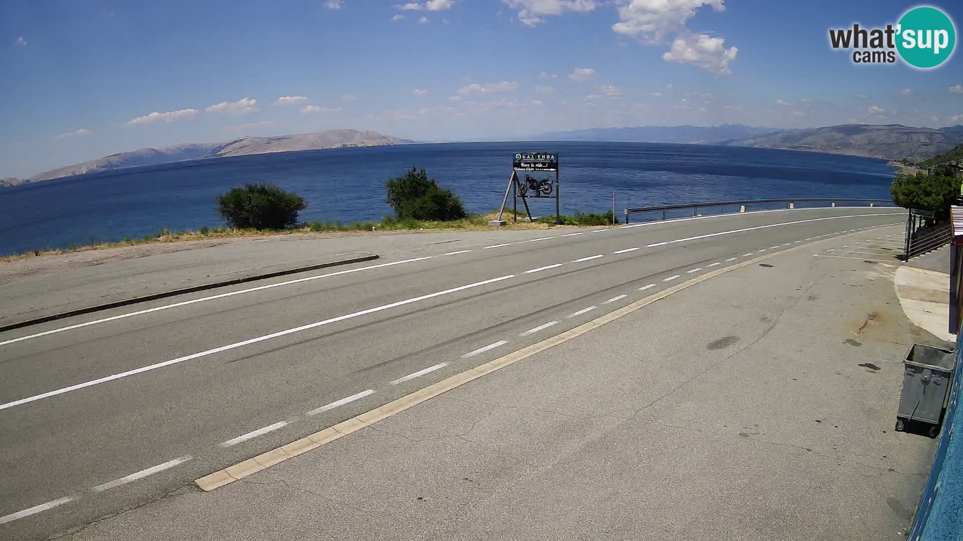 Webcam statale Adriatica D8 vicino SEGNA – Panorama su VEGLIA