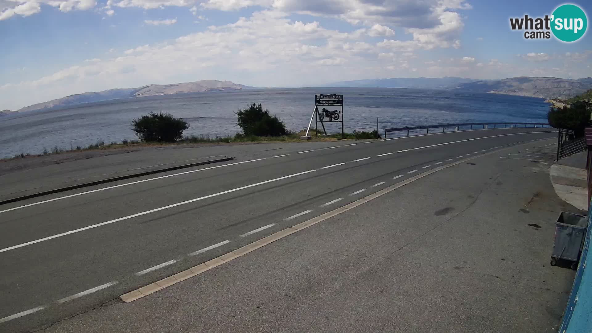 Webcam statale Adriatica D8 vicino SEGNA – Panorama su VEGLIA