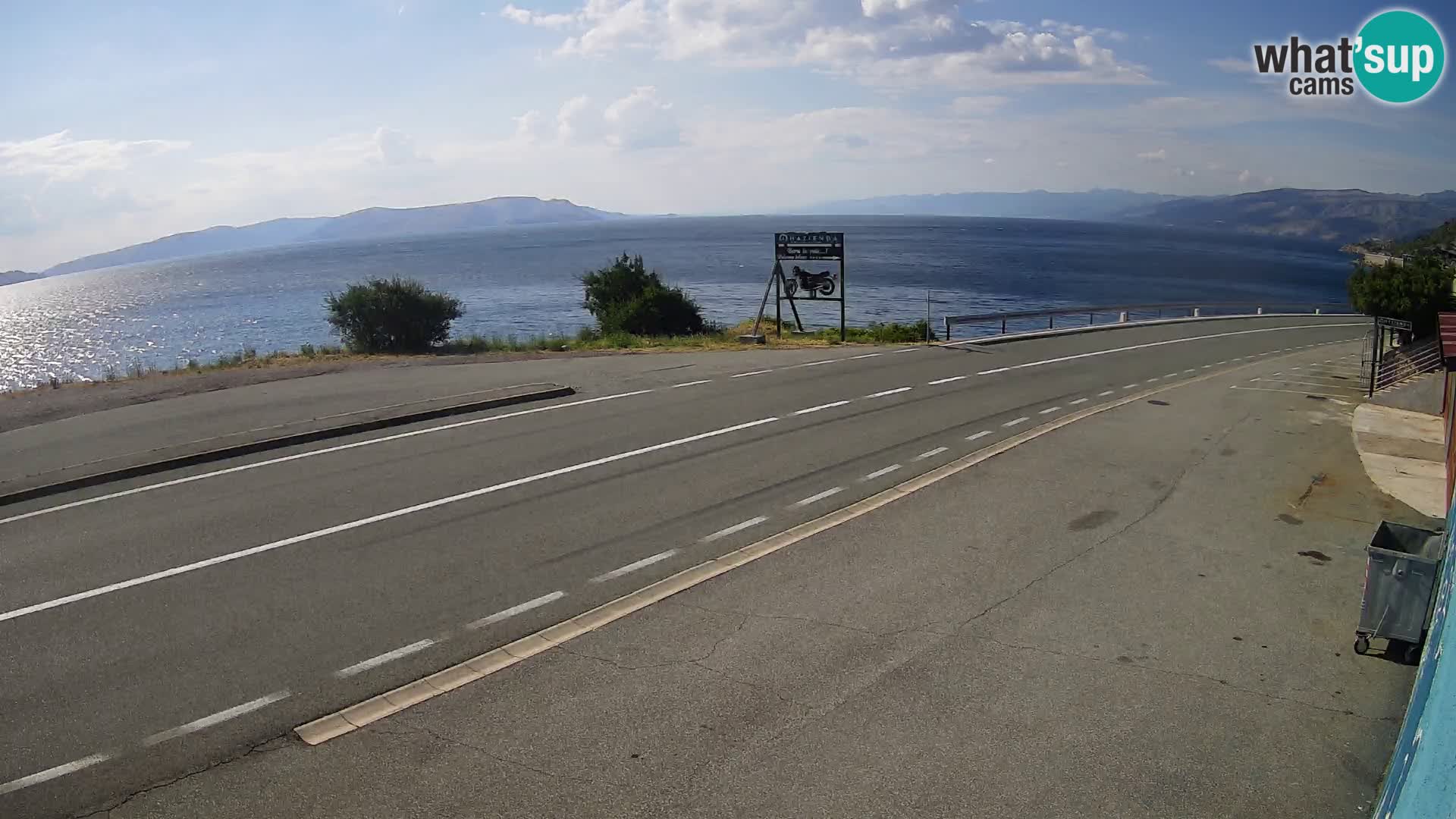 Webcam statale Adriatica D8 vicino SEGNA – Panorama su VEGLIA