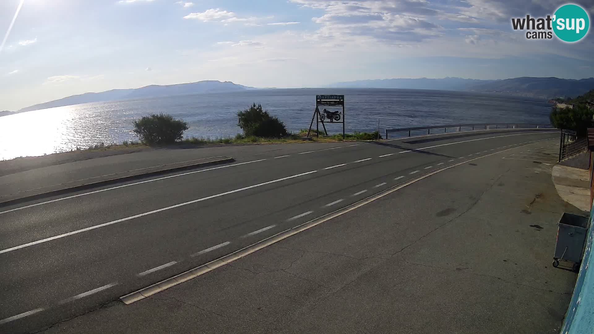 Webcam statale Adriatica D8 vicino SEGNA – Panorama su VEGLIA