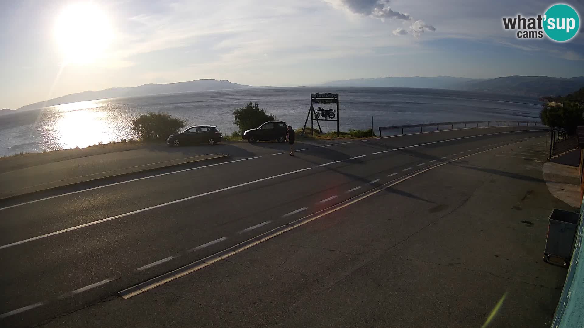 Webcam statale Adriatica D8 vicino SEGNA – Panorama su VEGLIA