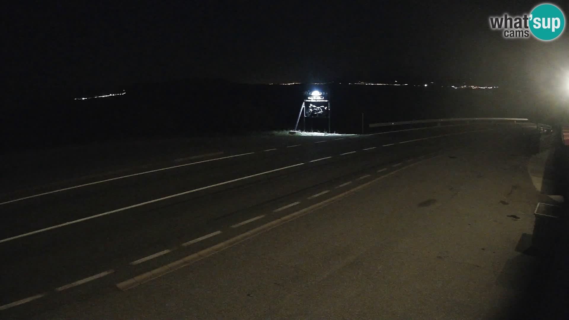 Webcam autopista adriática D8 cerca de SENJ – vista de la isla de KRK