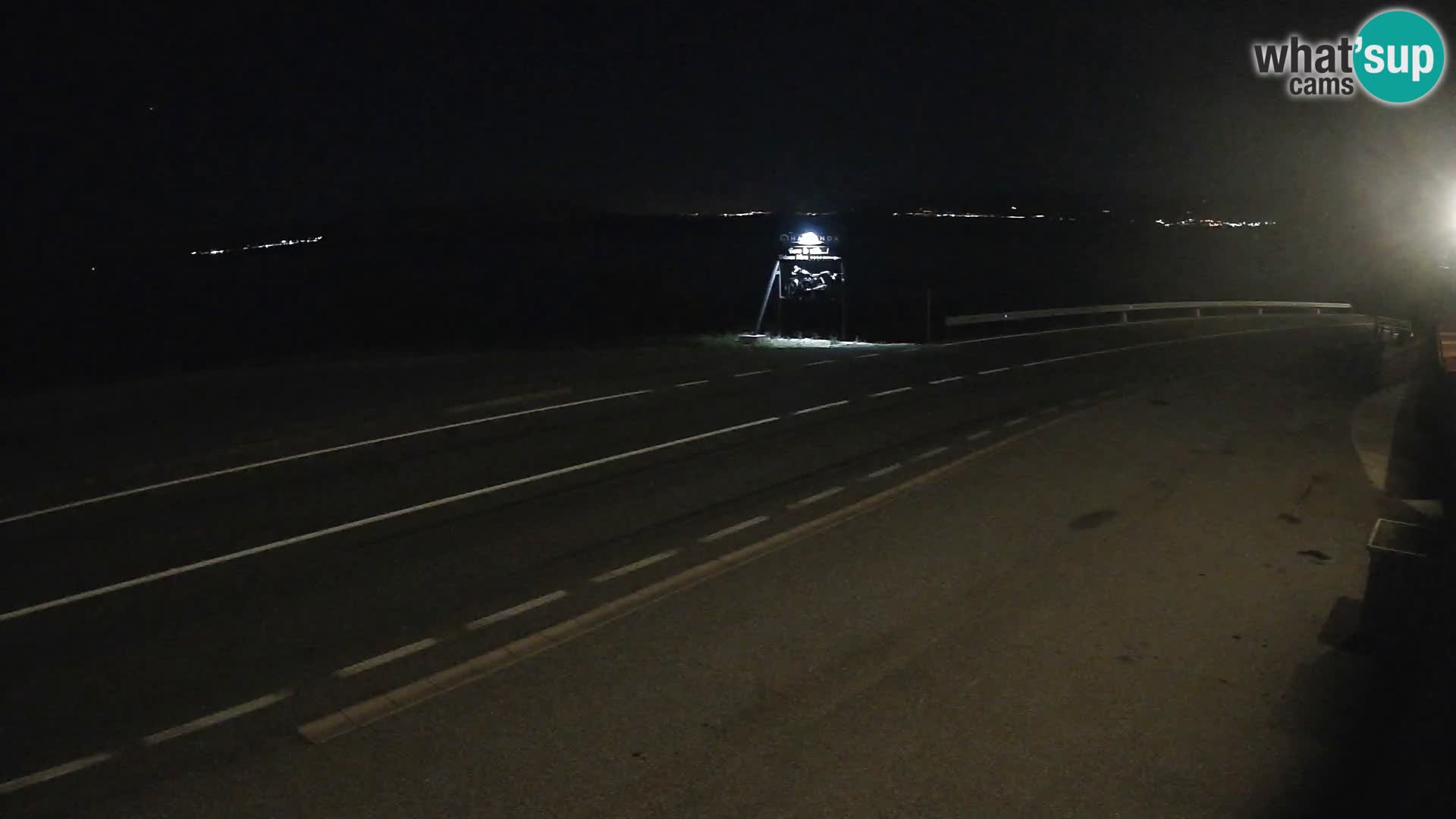 Webcam Adria-Autobahn D8 bei SENJ – Blick auf die Insel KRK