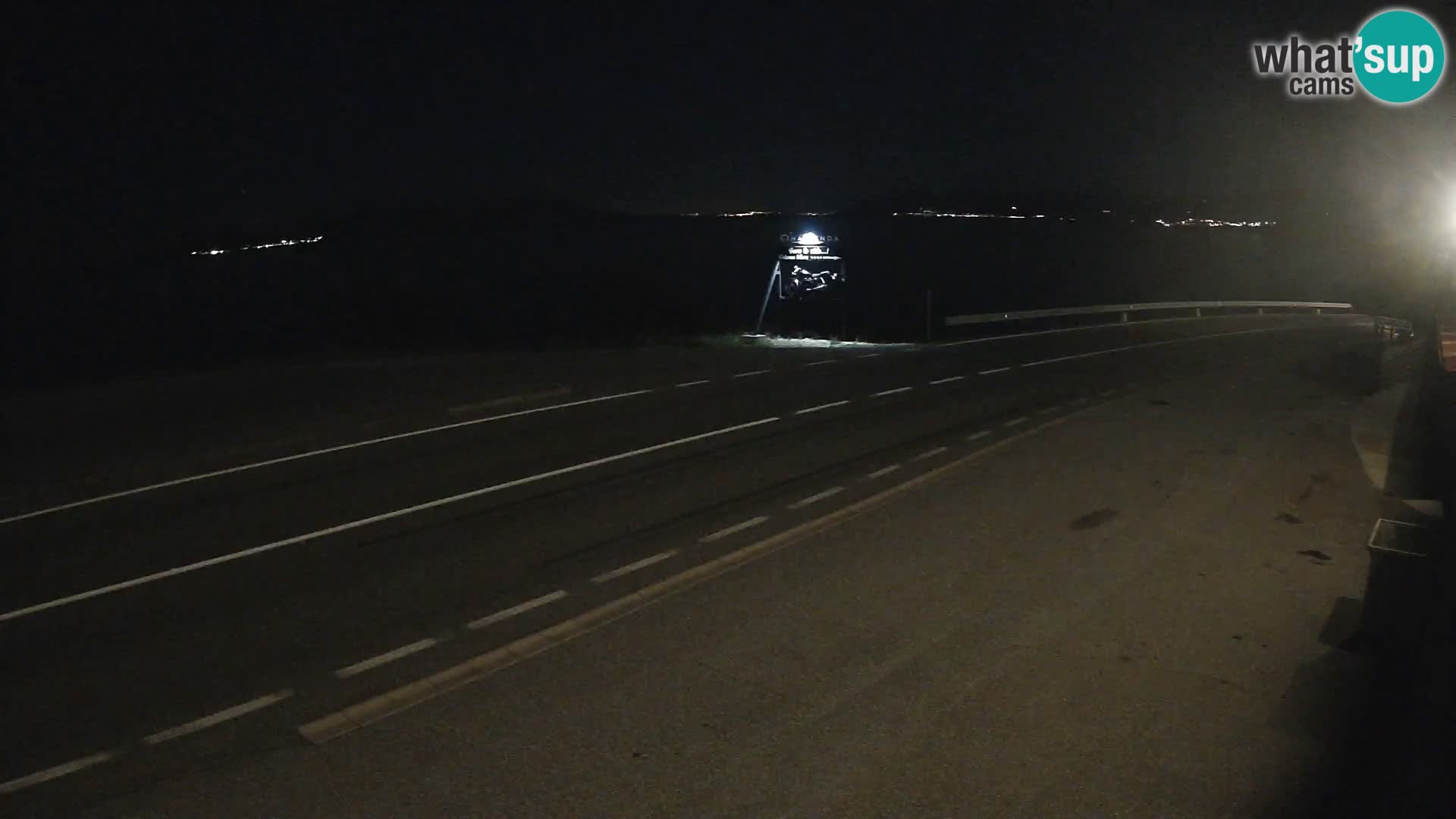 Webcam Adriatic highway D8 near SENJ – view to KRK island