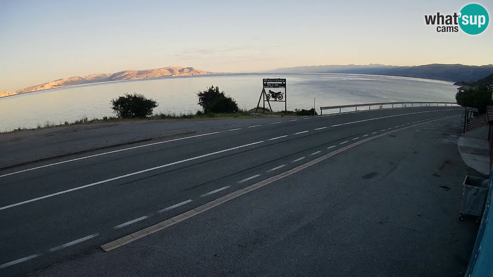 Webcam statale Adriatica D8 vicino SEGNA – Panorama su VEGLIA