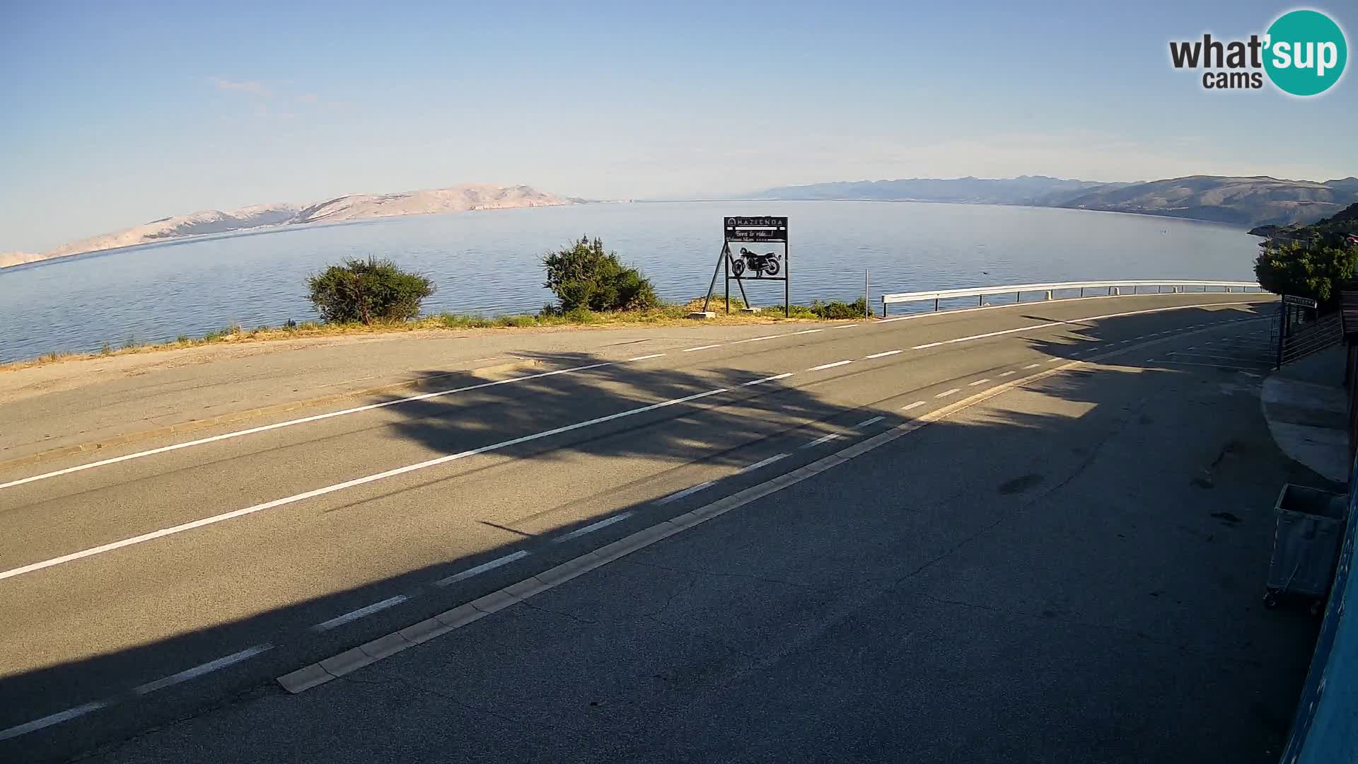 Webcam statale Adriatica D8 vicino SEGNA – Panorama su VEGLIA