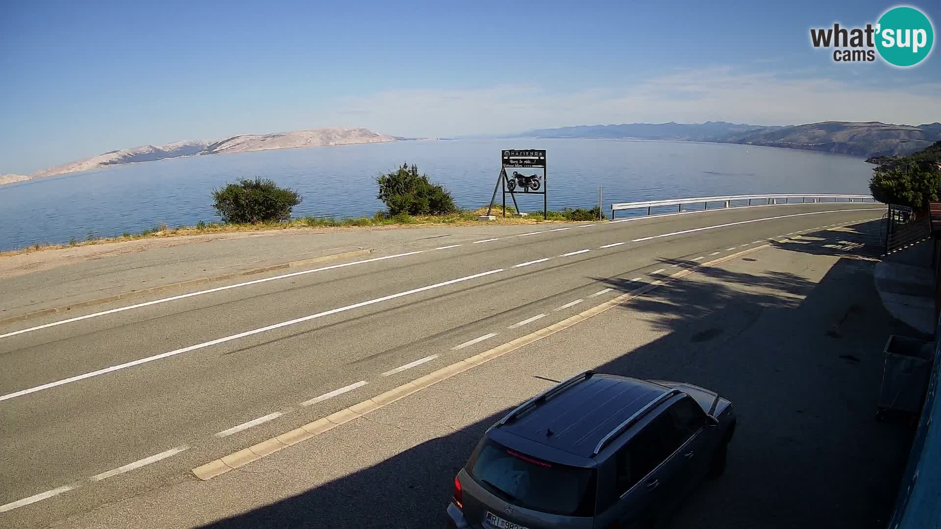 Webcam statale Adriatica D8 vicino SEGNA – Panorama su VEGLIA