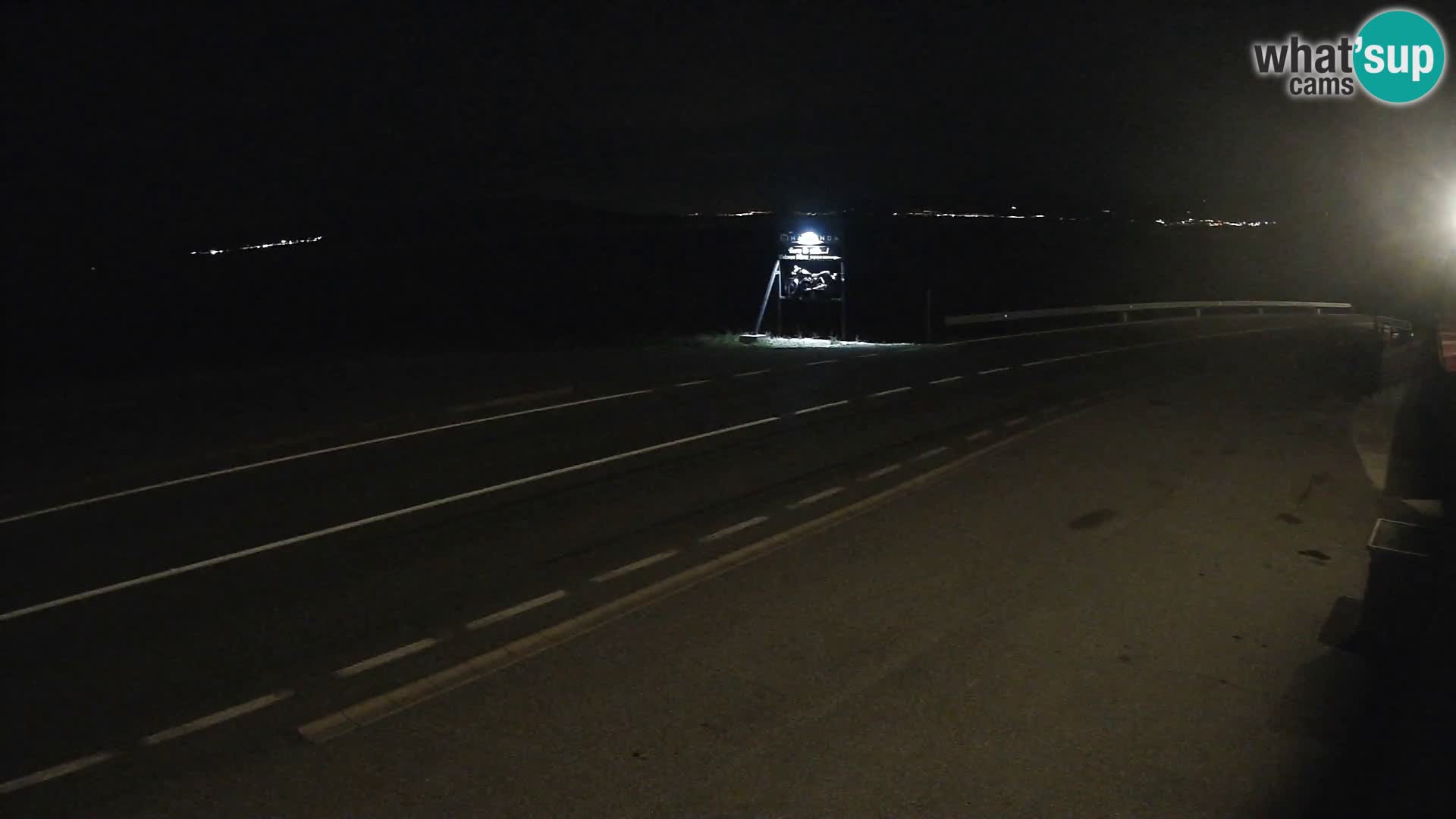 Webcam Adriatic highway D8 near SENJ – view to KRK island