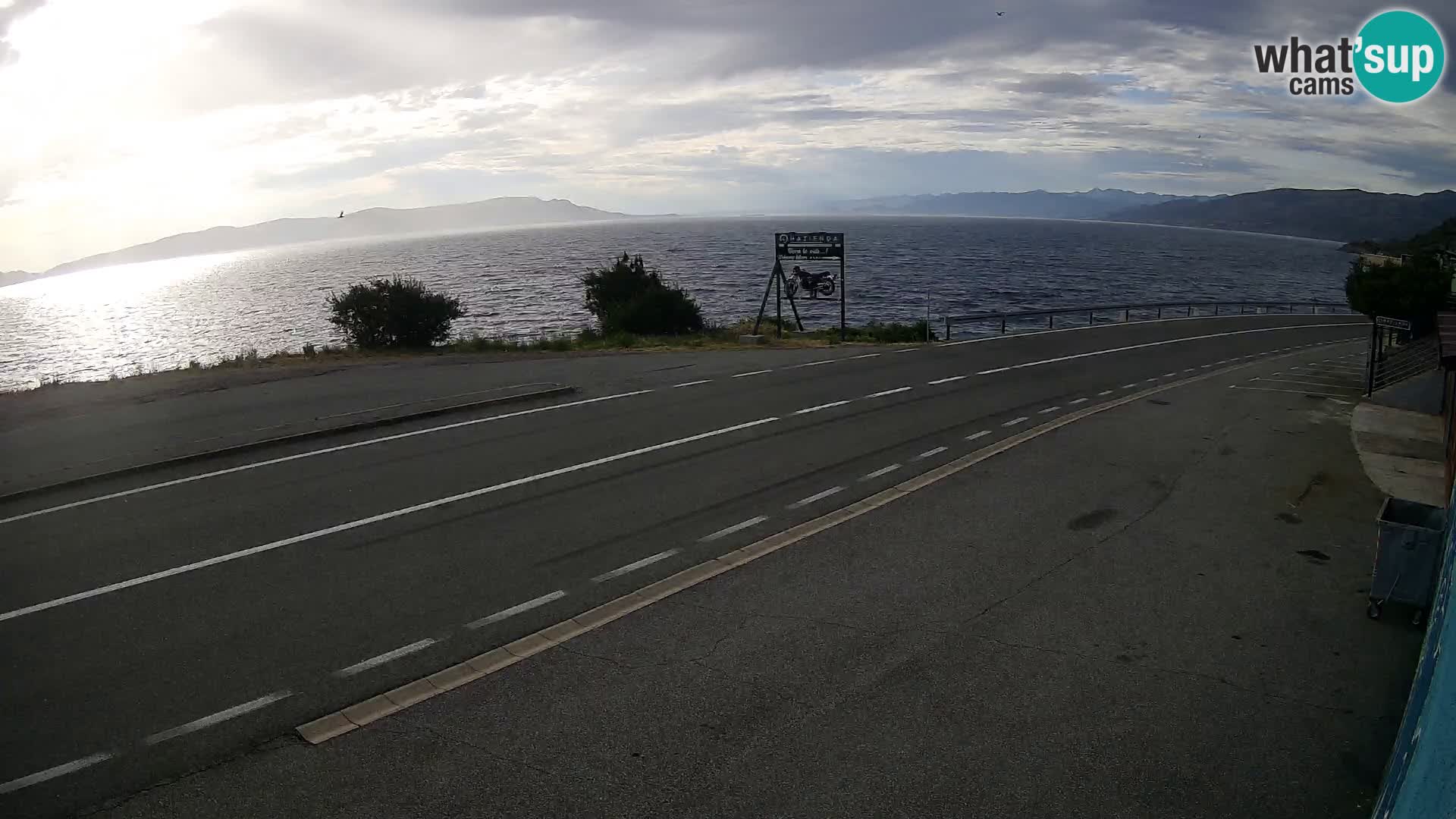 Webcam statale Adriatica D8 vicino SEGNA – Panorama su VEGLIA