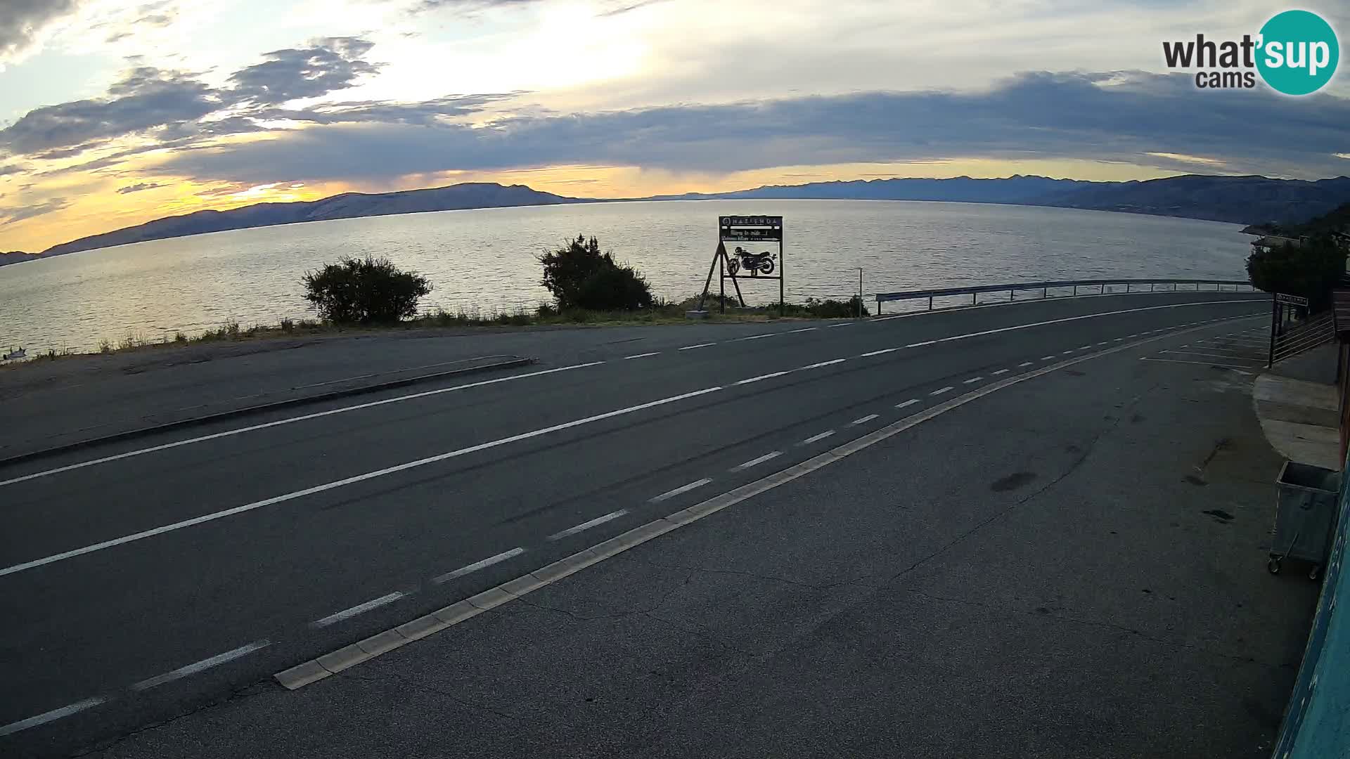 Webcam statale Adriatica D8 vicino SEGNA – Panorama su VEGLIA