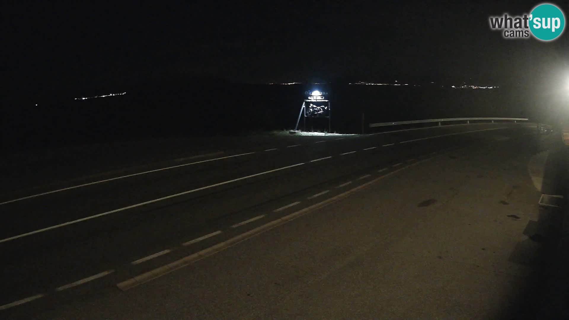 Webcam autoroute Adriatique D8 près de SENJ – vue sur l’île de KRK