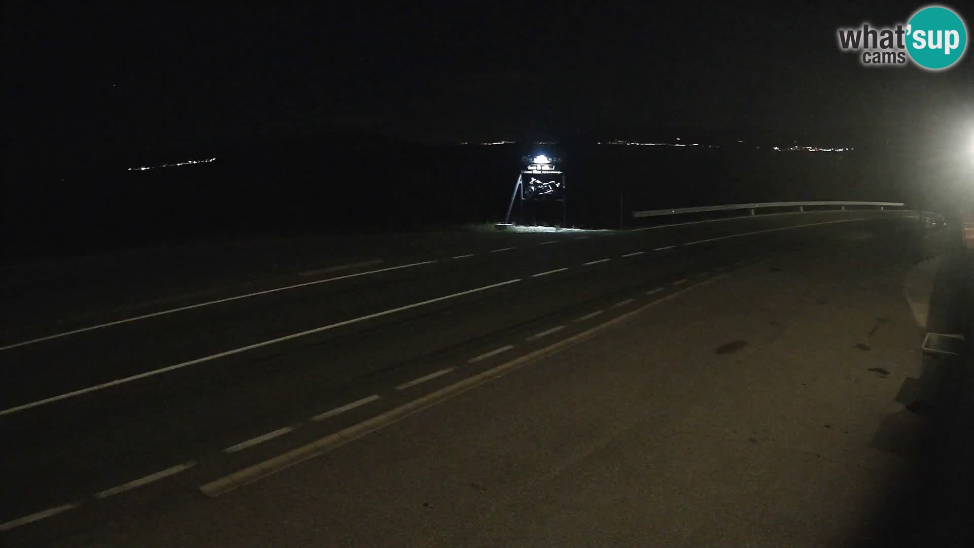 Webcam autoroute Adriatique D8 près de SENJ – vue sur l’île de KRK