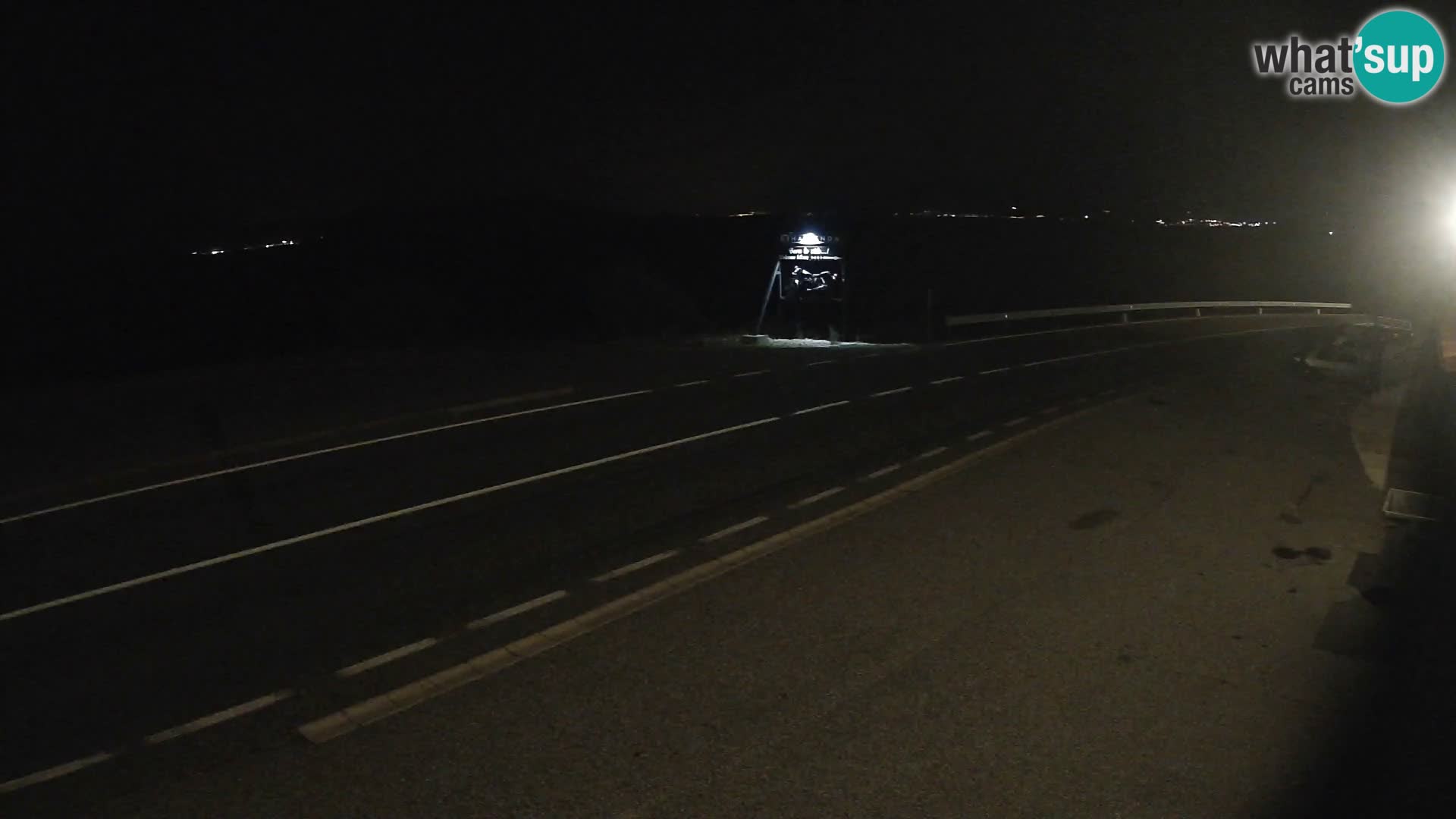 Webcam Adriatic highway D8 near SENJ – view to KRK island