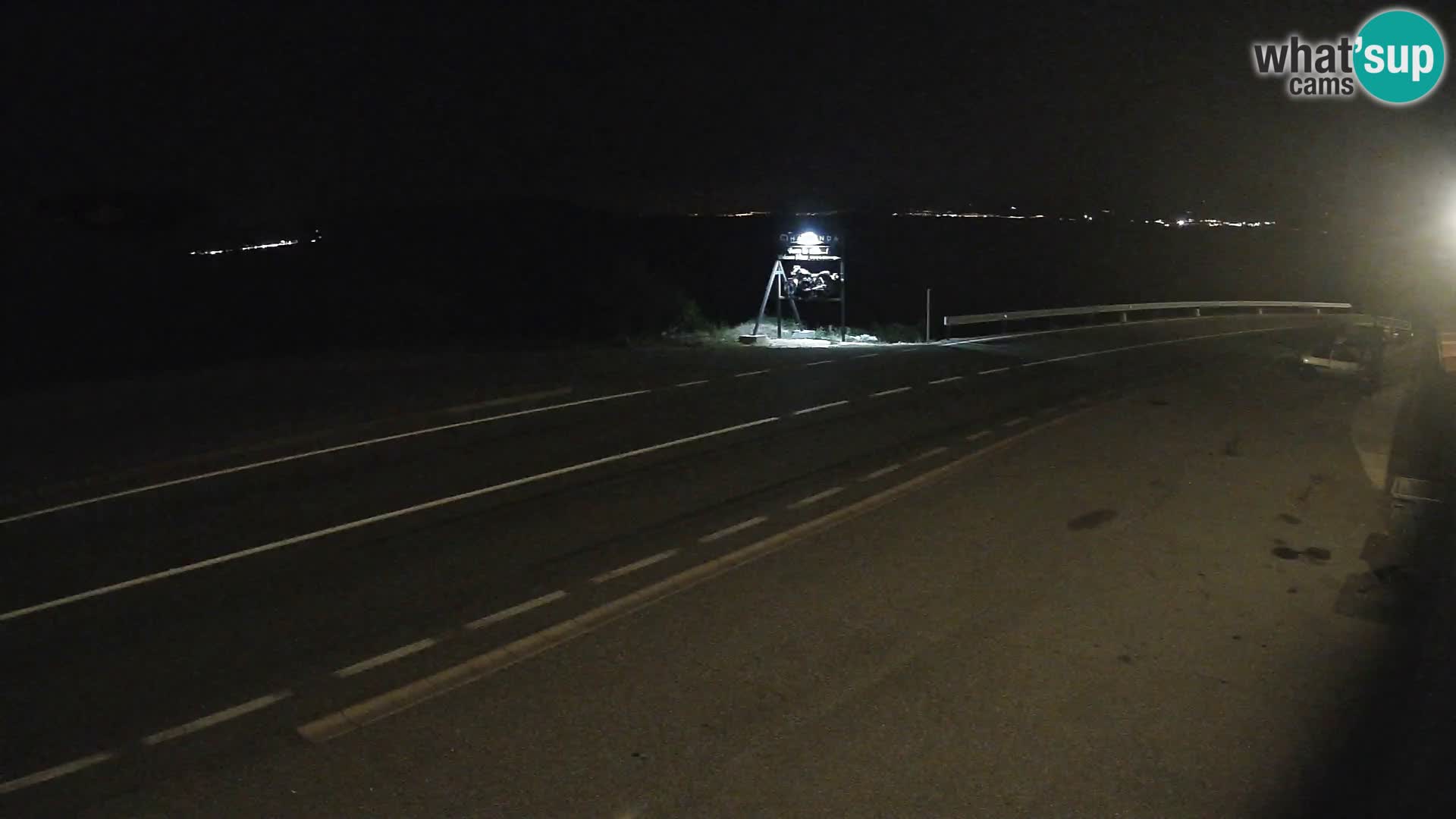 Webcam Adriatic highway D8 near SENJ – view to KRK island