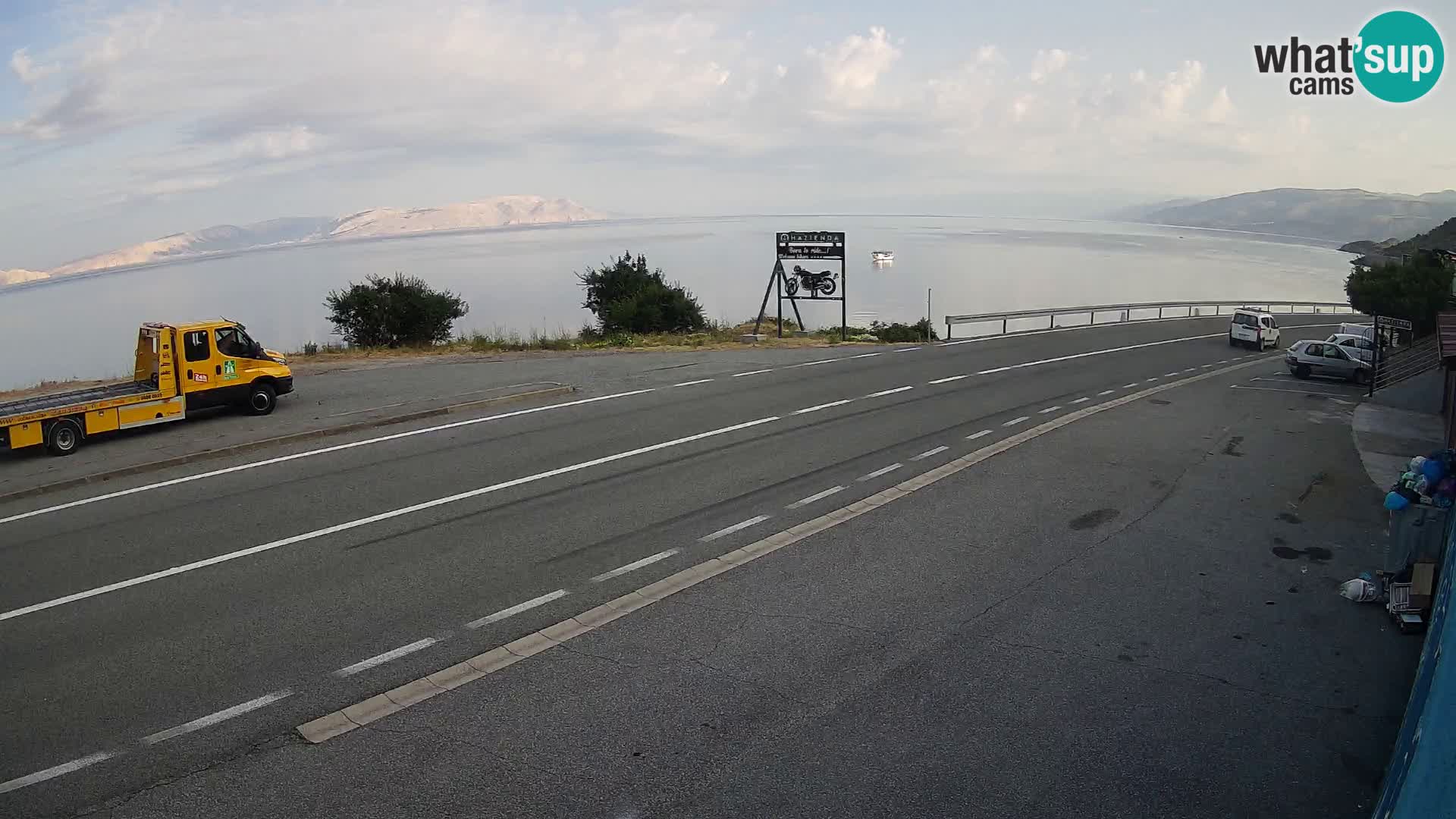 Webcam statale Adriatica D8 vicino SEGNA – Panorama su VEGLIA