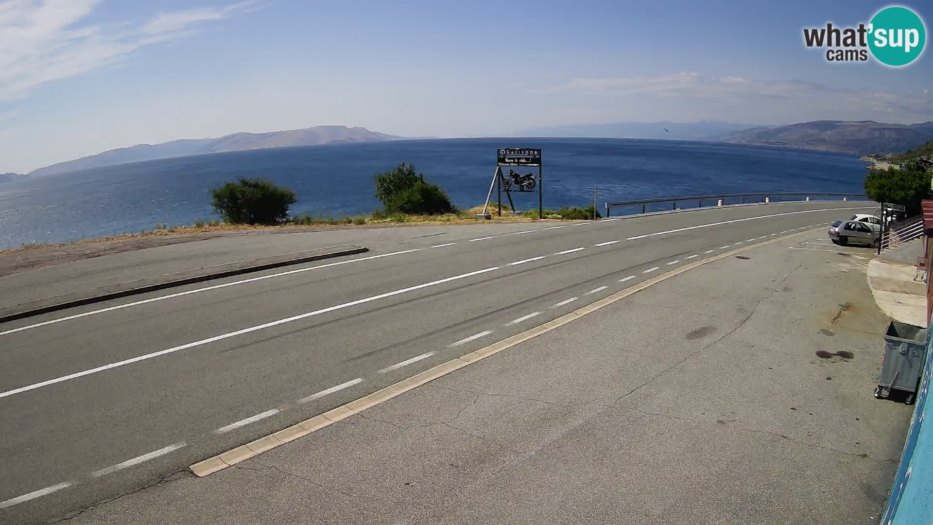 Webcam statale Adriatica D8 vicino SEGNA – Panorama su VEGLIA