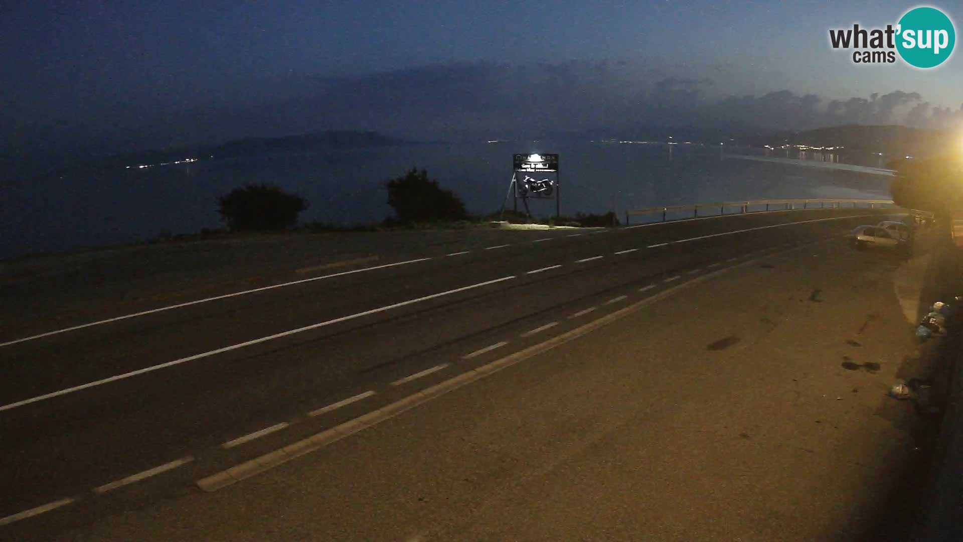 Webcam statale Adriatica D8 vicino SEGNA – Panorama su VEGLIA