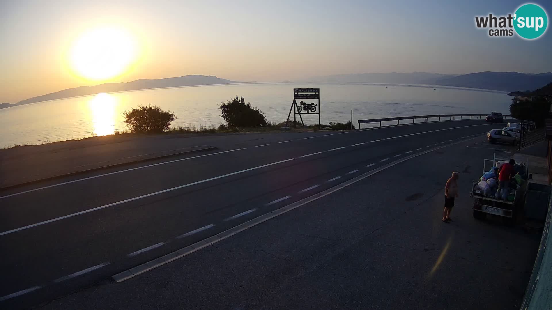 Webcam statale Adriatica D8 vicino SEGNA – Panorama su VEGLIA