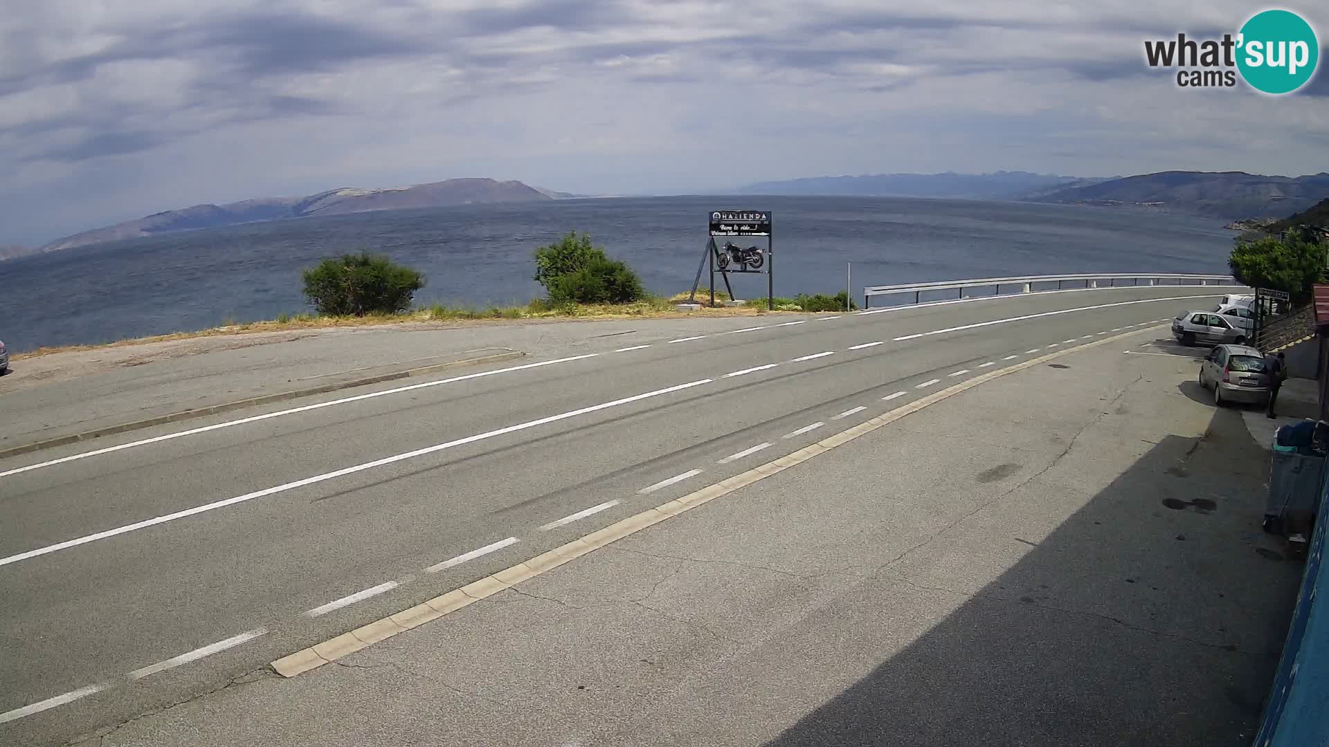 Webcam statale Adriatica D8 vicino SEGNA – Panorama su VEGLIA