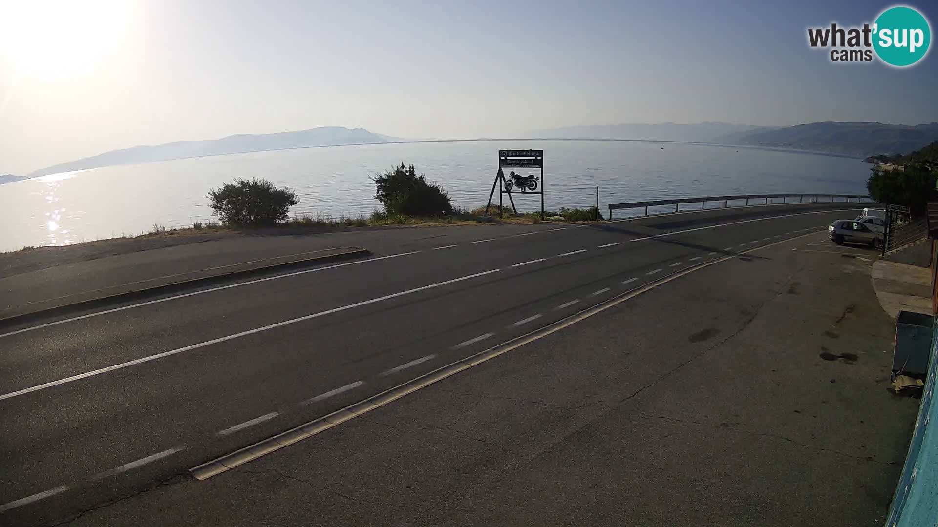 Webcam statale Adriatica D8 vicino SEGNA – Panorama su VEGLIA
