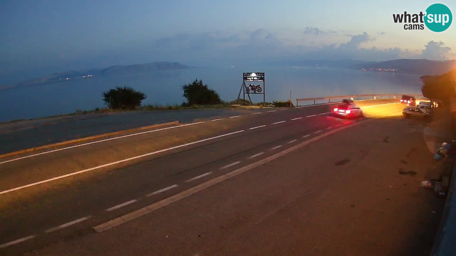 Webcam statale Adriatica D8 vicino SEGNA – Panorama su VEGLIA