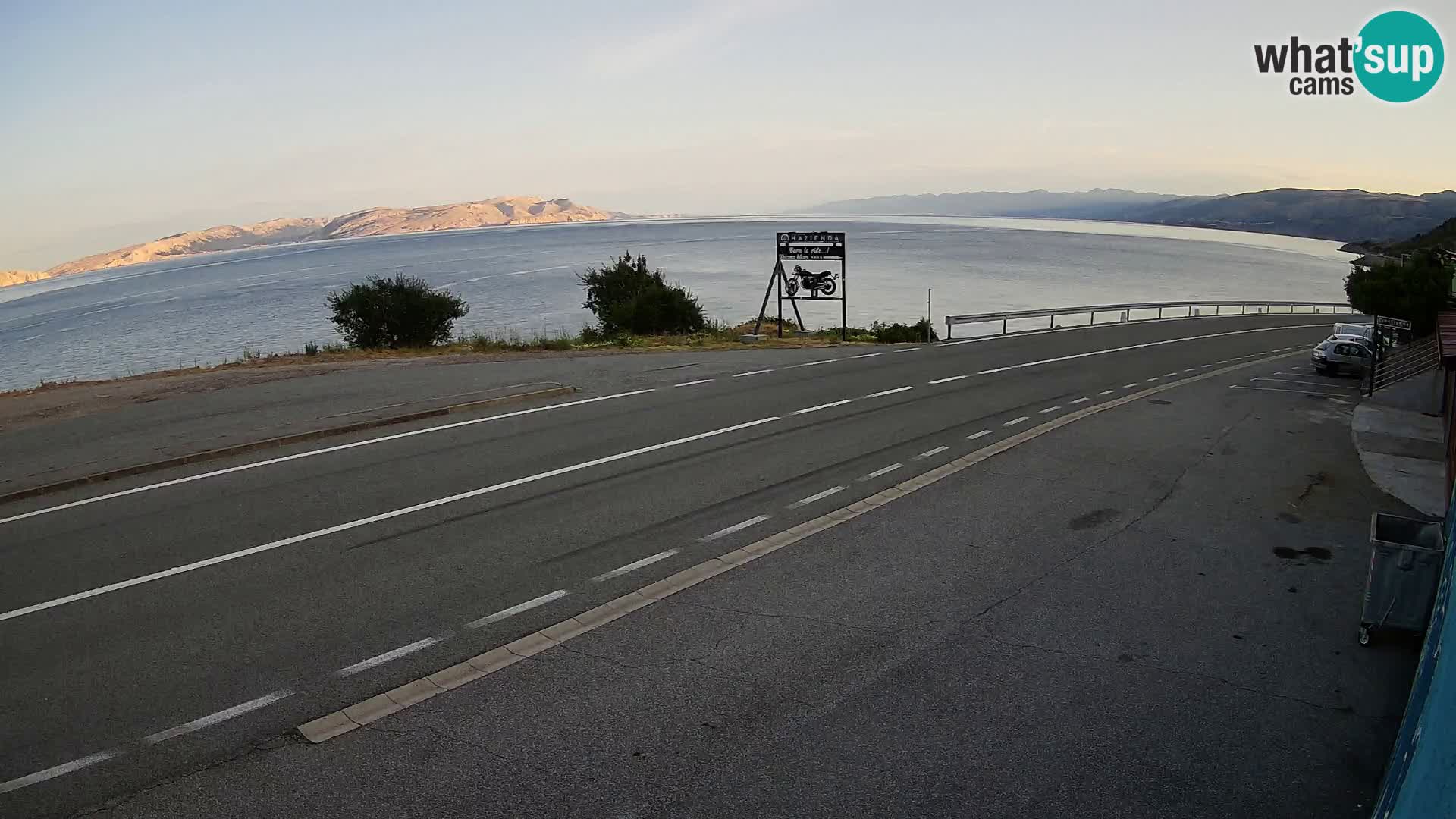 Webcam statale Adriatica D8 vicino SEGNA – Panorama su VEGLIA