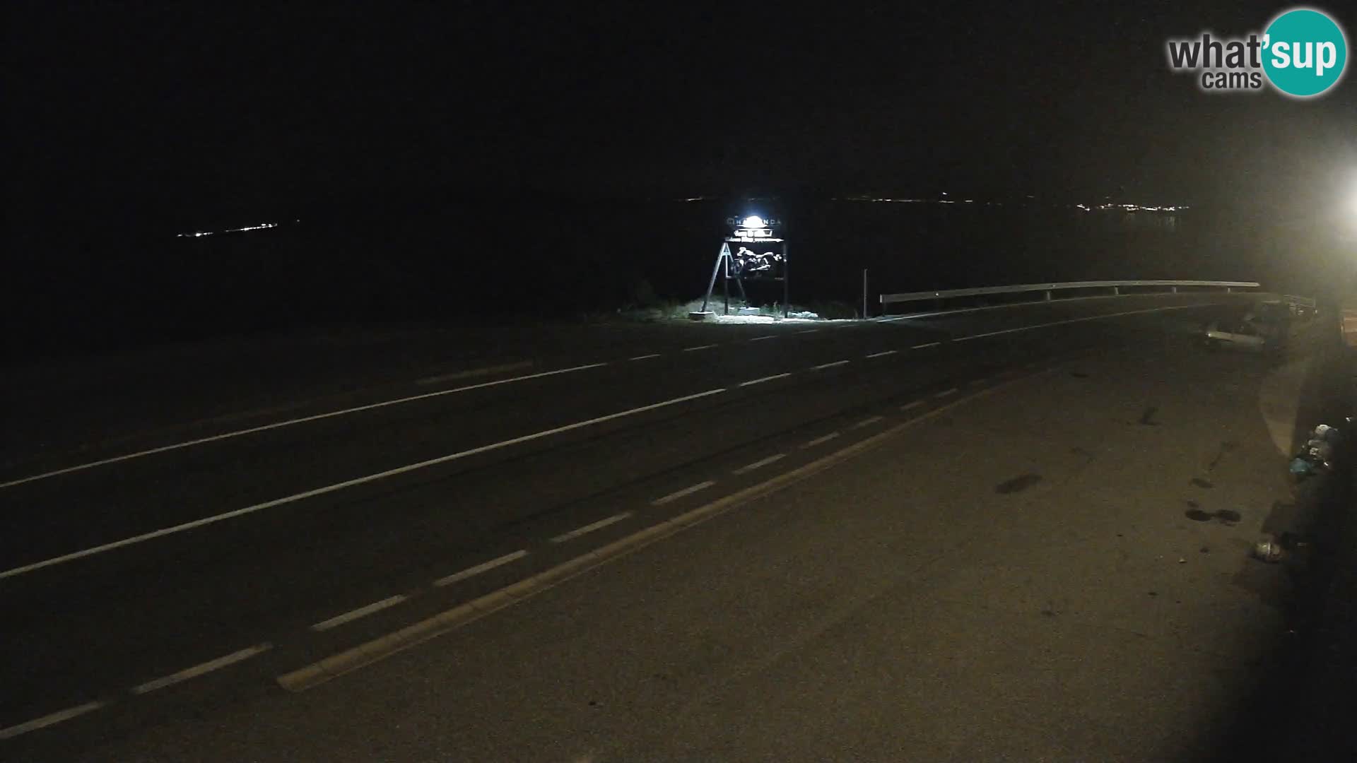 Webcam Adria-Autobahn D8 bei SENJ – Blick auf die Insel KRK