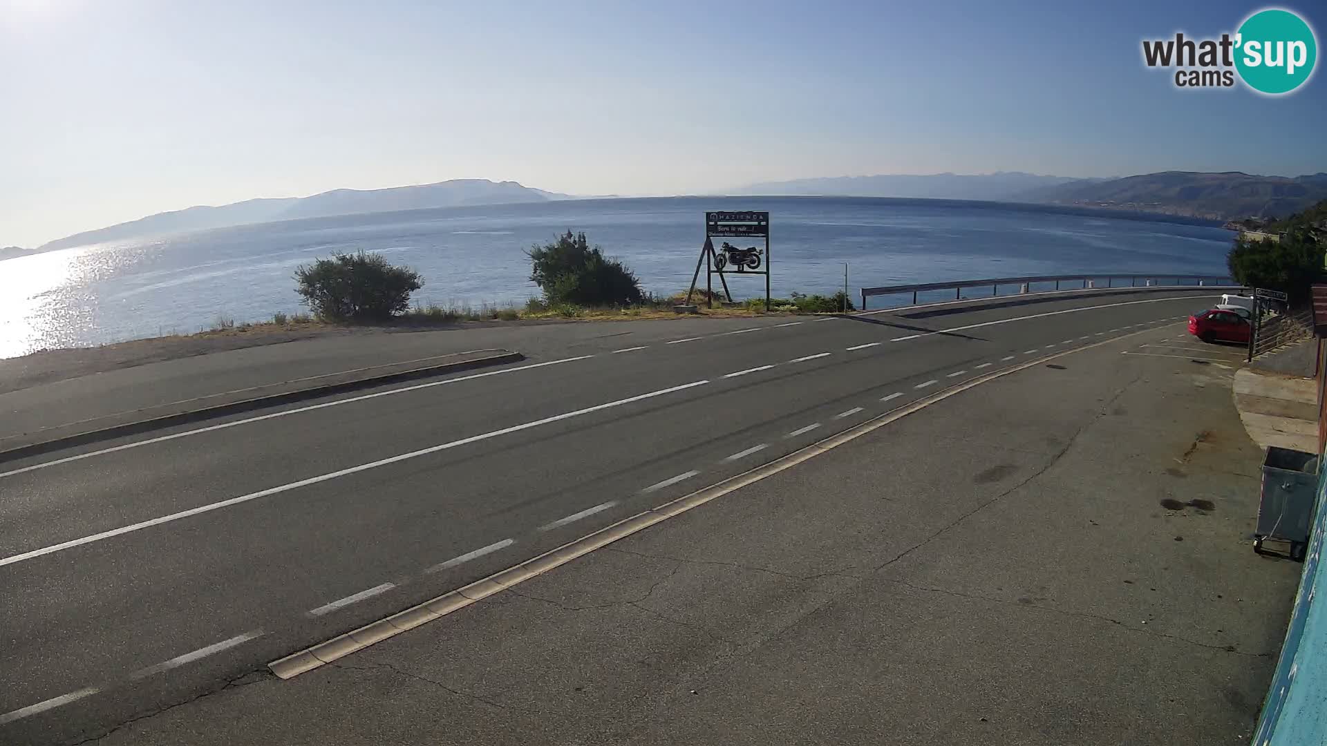 Webcam statale Adriatica D8 vicino SEGNA – Panorama su VEGLIA