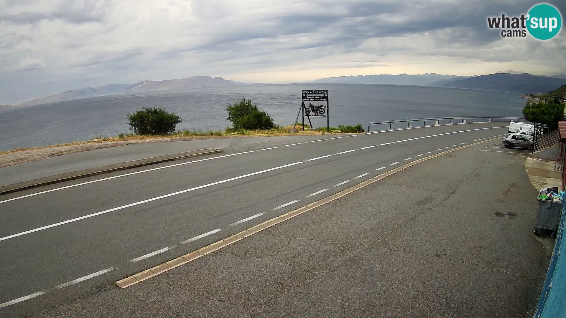 Webcam statale Adriatica D8 vicino SEGNA – Panorama su VEGLIA