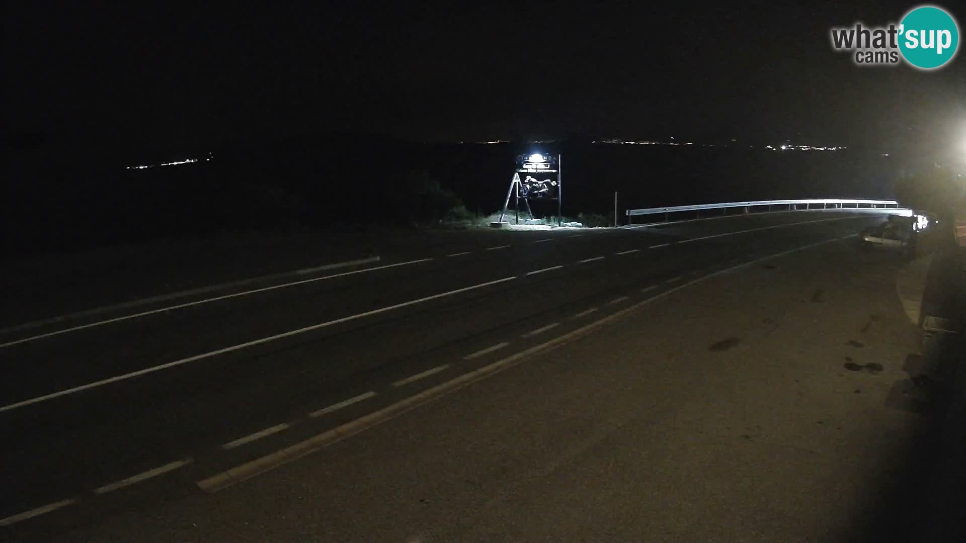 Webcam Adria-Autobahn D8 bei SENJ – Blick auf die Insel KRK