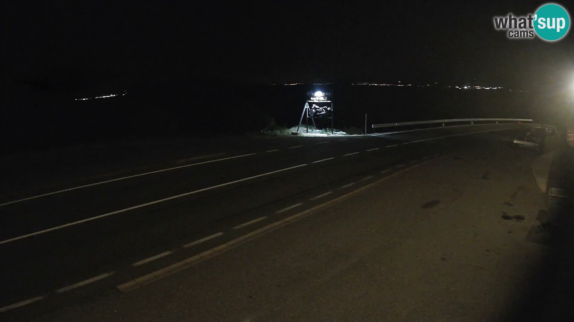 Webcam autoroute Adriatique D8 près de SENJ – vue sur l’île de KRK