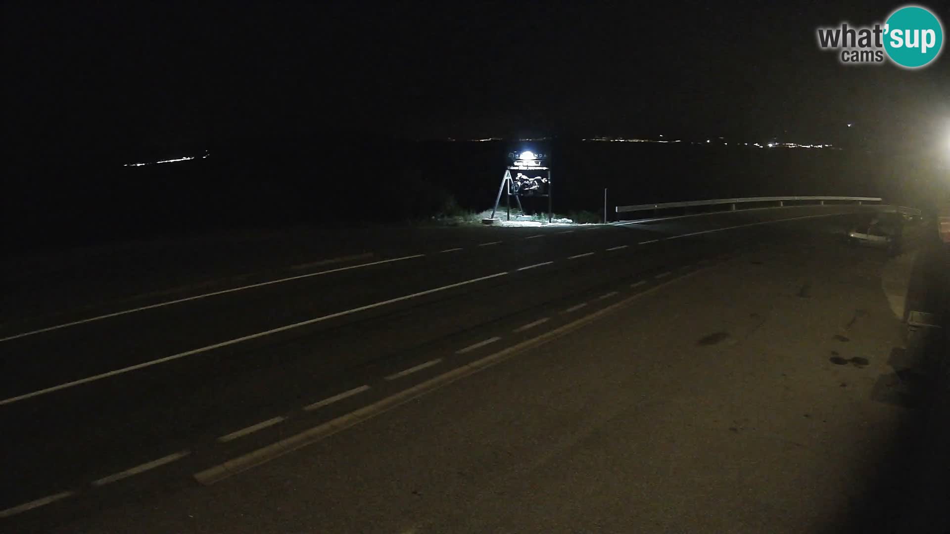 Webcam Adria-Autobahn D8 bei SENJ – Blick auf die Insel KRK