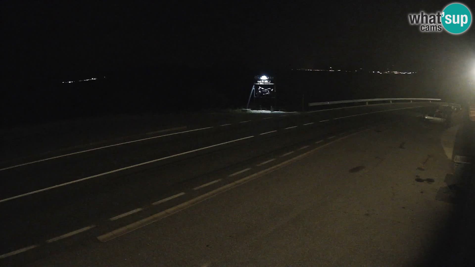 Webcam Adriatic highway D8 near SENJ – view to KRK island