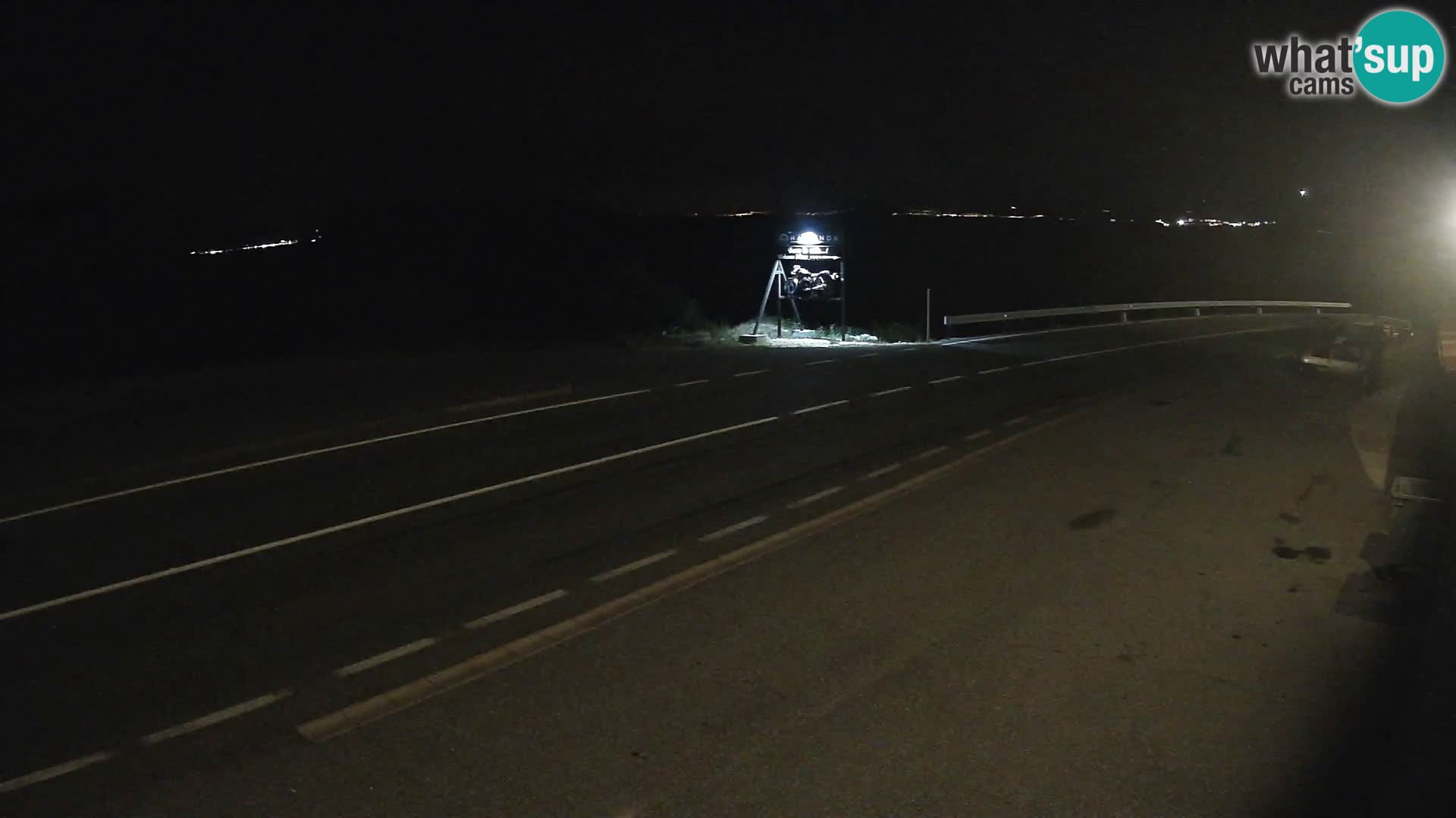 Webcam autoroute Adriatique D8 près de SENJ – vue sur l’île de KRK