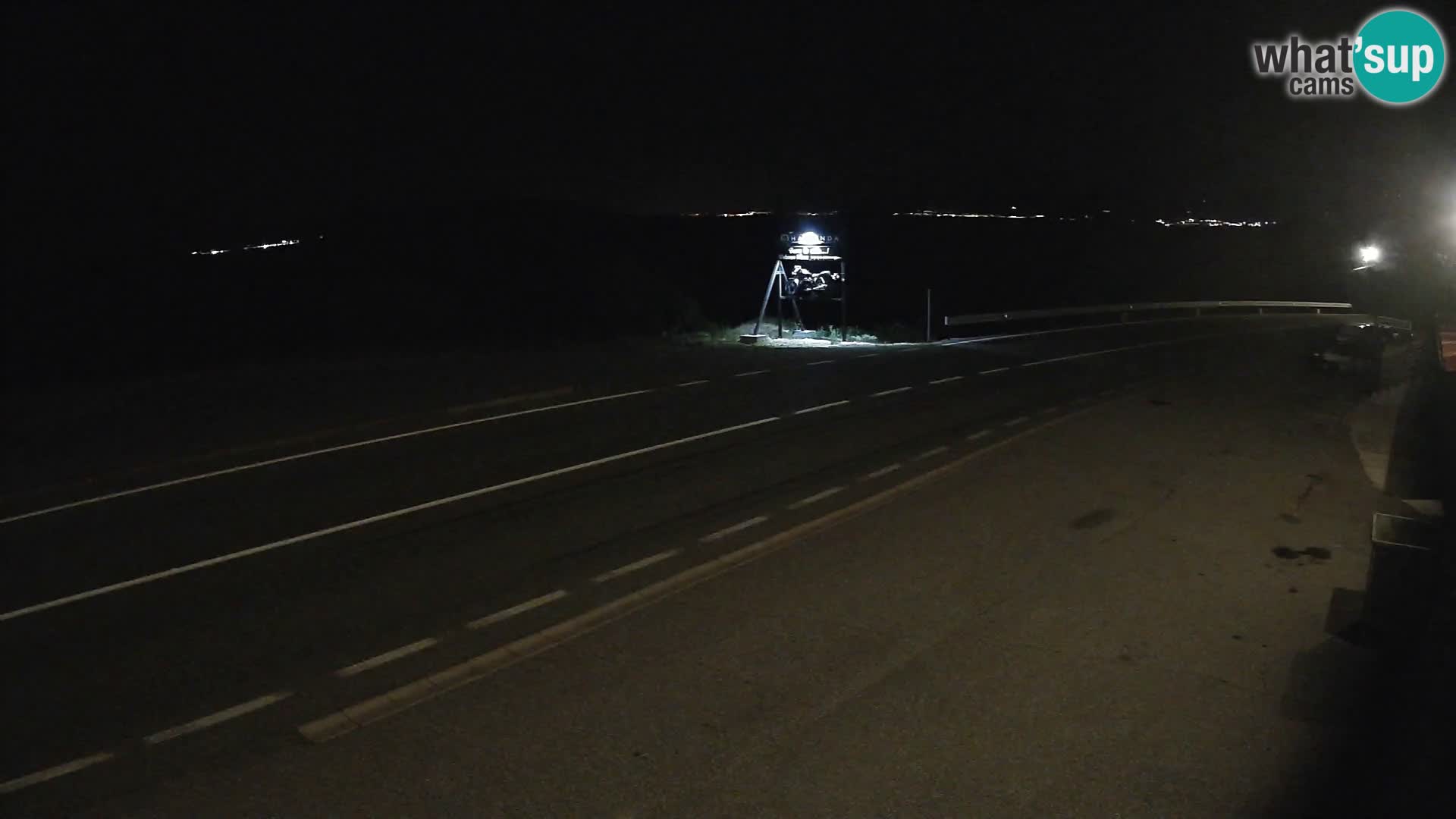Webcam Adriatic highway D8 near SENJ – view to KRK island