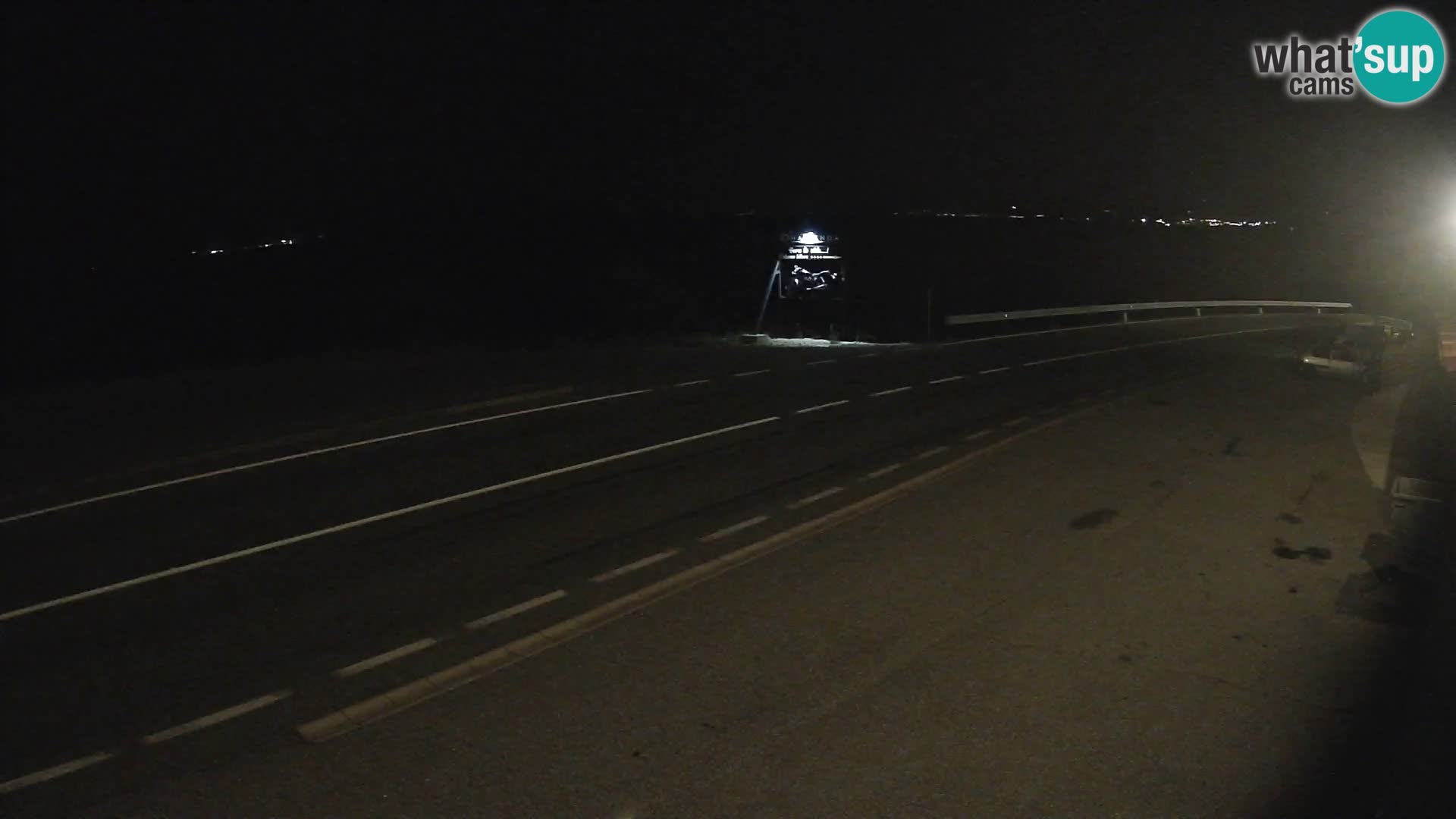 Webcam autoroute Adriatique D8 près de SENJ – vue sur l’île de KRK