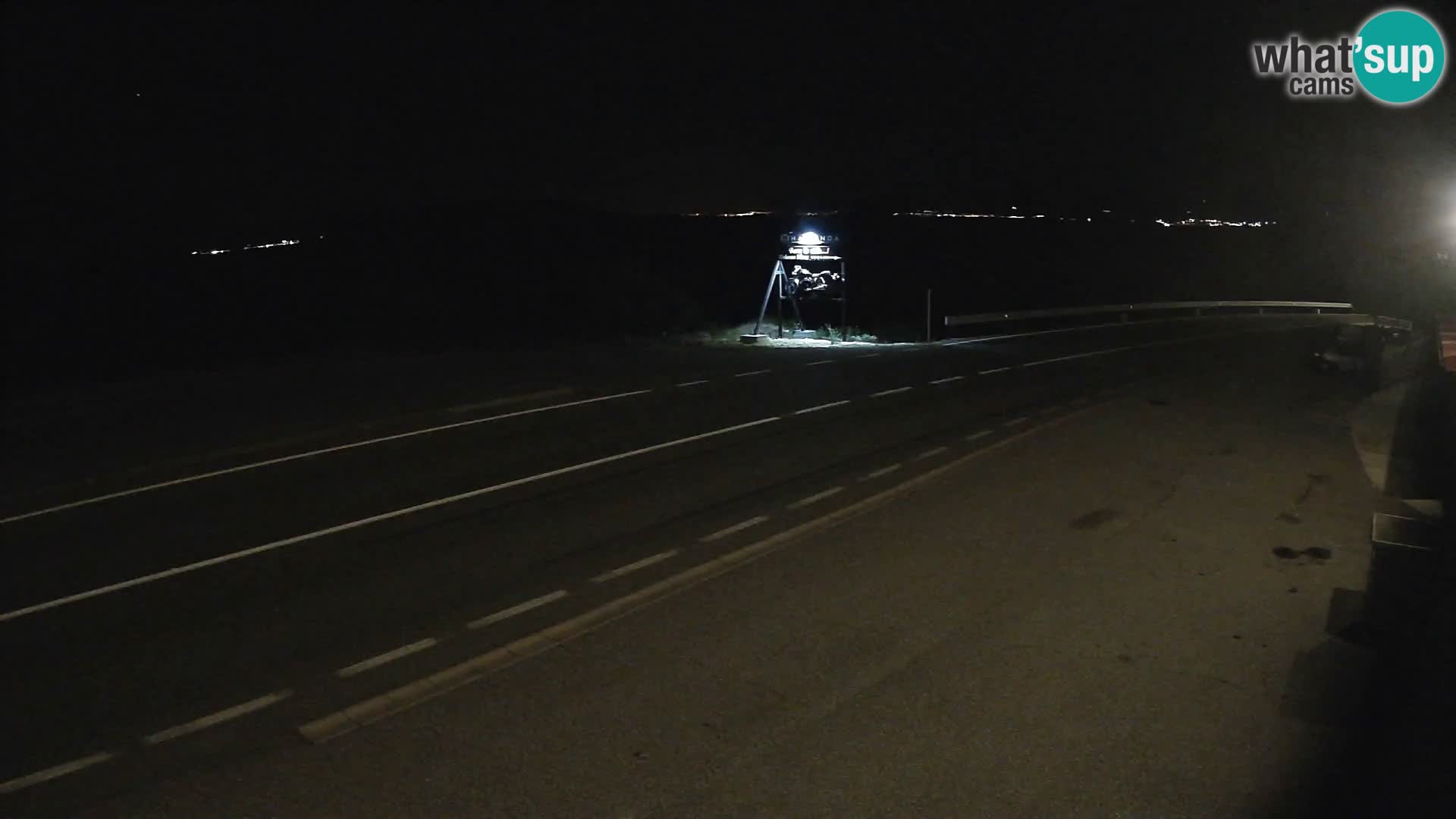 Webcam Adriatic highway D8 near SENJ – view to KRK island