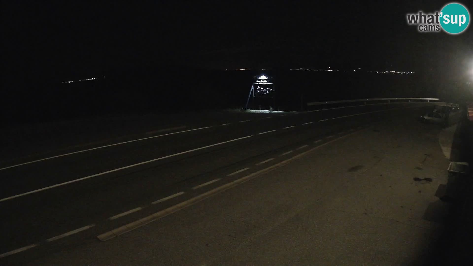 Webcam autoroute Adriatique D8 près de SENJ – vue sur l’île de KRK