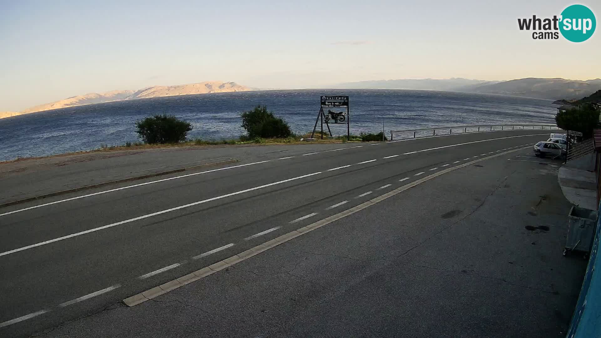 Web kamera Jadranska Magistrala kod SENJa – pogled na KRK