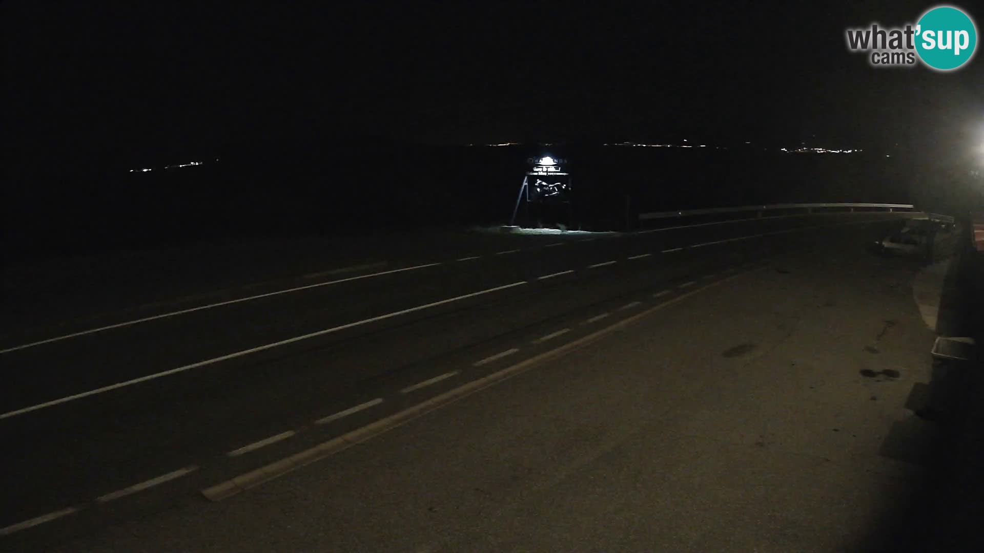 Webcam Adria-Autobahn D8 bei SENJ – Blick auf die Insel KRK