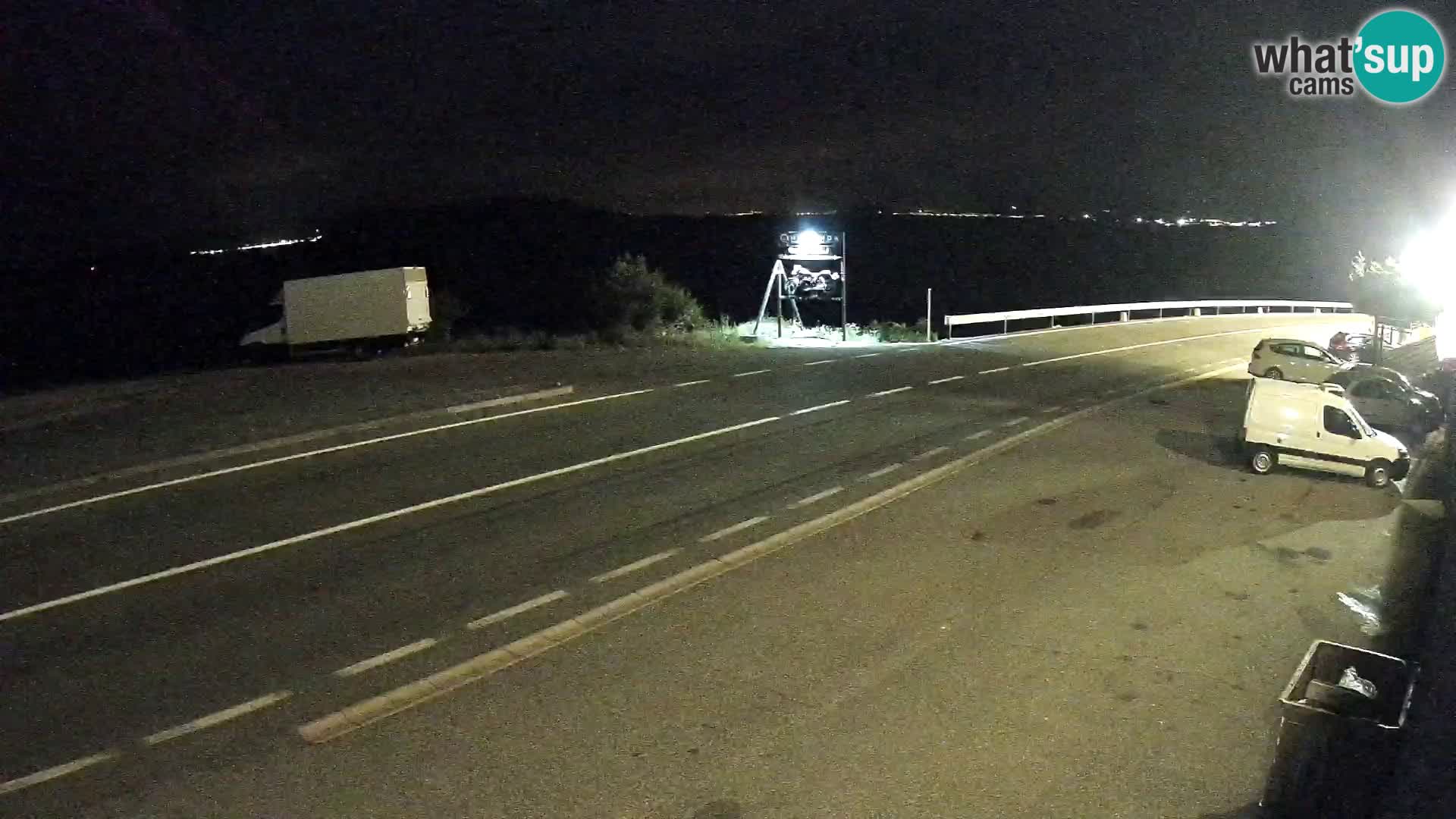 Web kamera Jadranska Magistrala kod SENJa – pogled na KRK